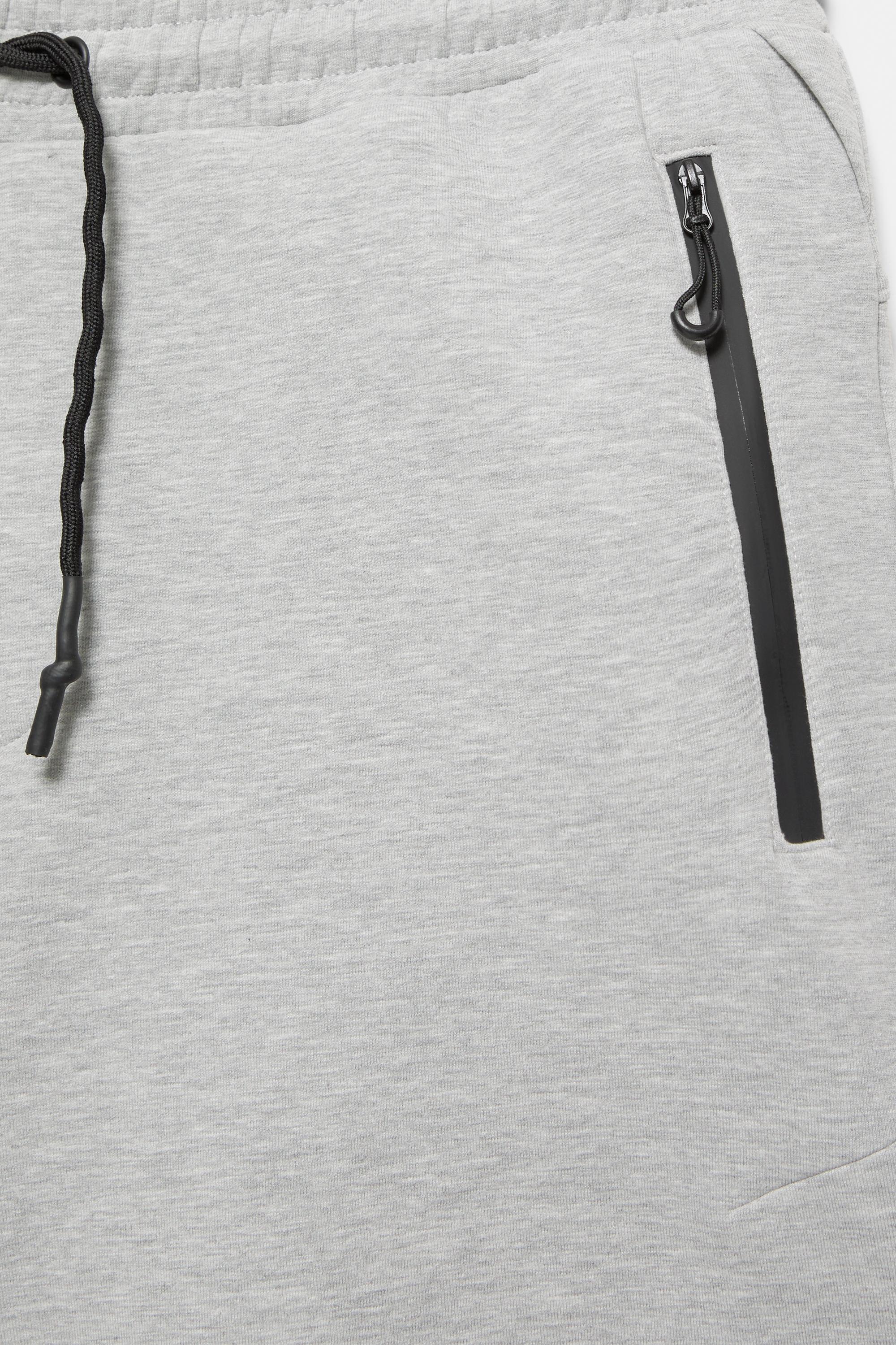 Regular fit jogger Bermuda shorts — Grey marl