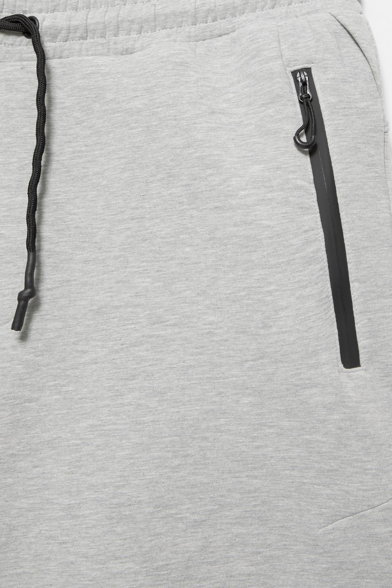 Regular fit jogger Bermuda shorts — Grey marl