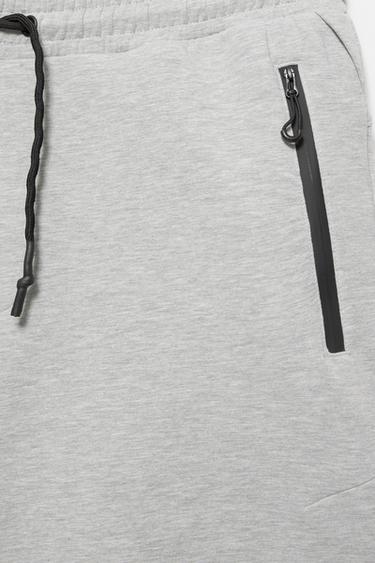 Regular fit jogger Bermuda shorts — Grey marl 8