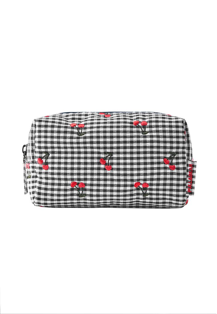 Gingham fruit wash bag — Blue