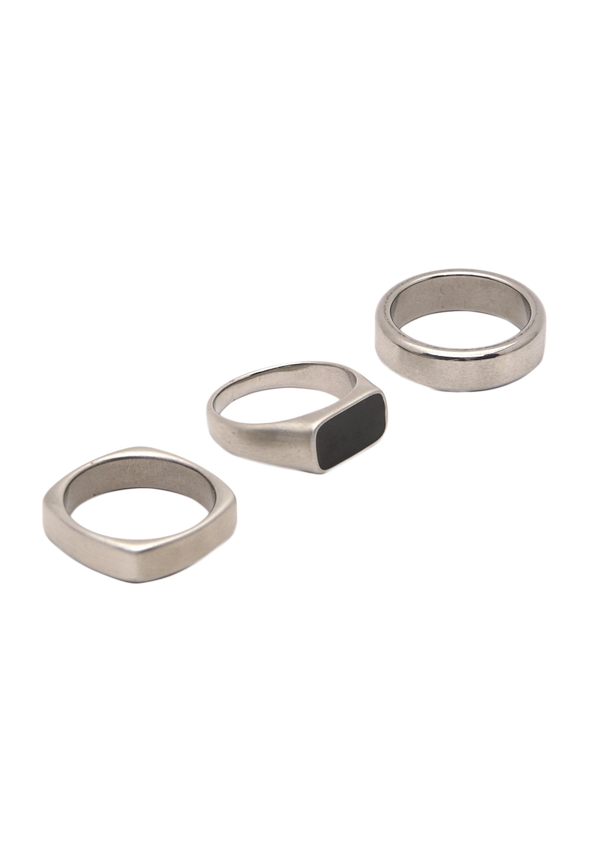 3'lü çelik yüzük paketi - Görsel 2