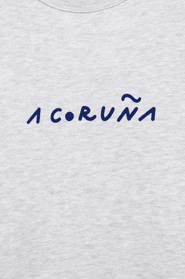 A Coruña Torre de Hércules sweatshirt — Grey marl 5