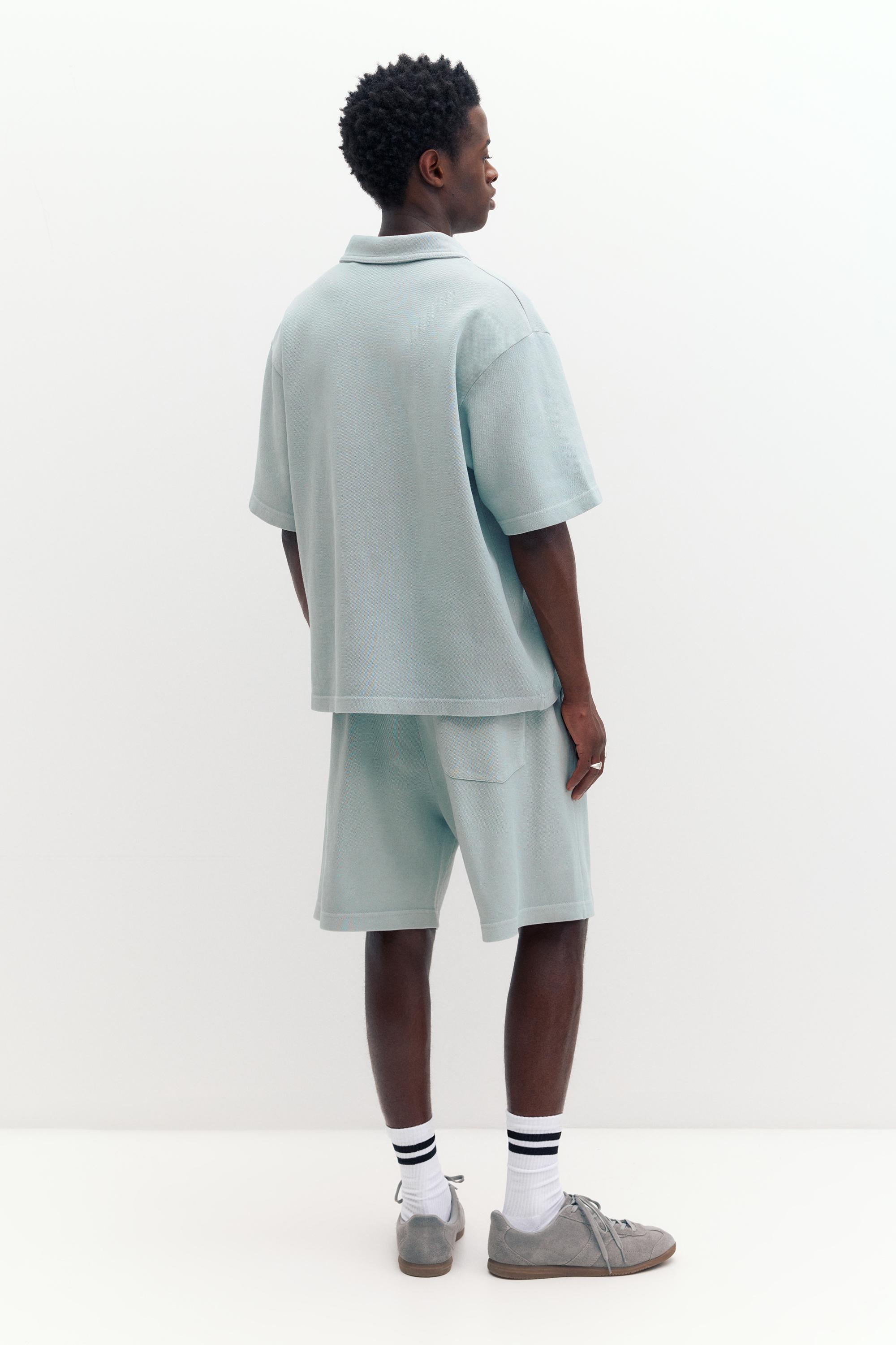 Dokulu jogger bermuda - Görsel 26