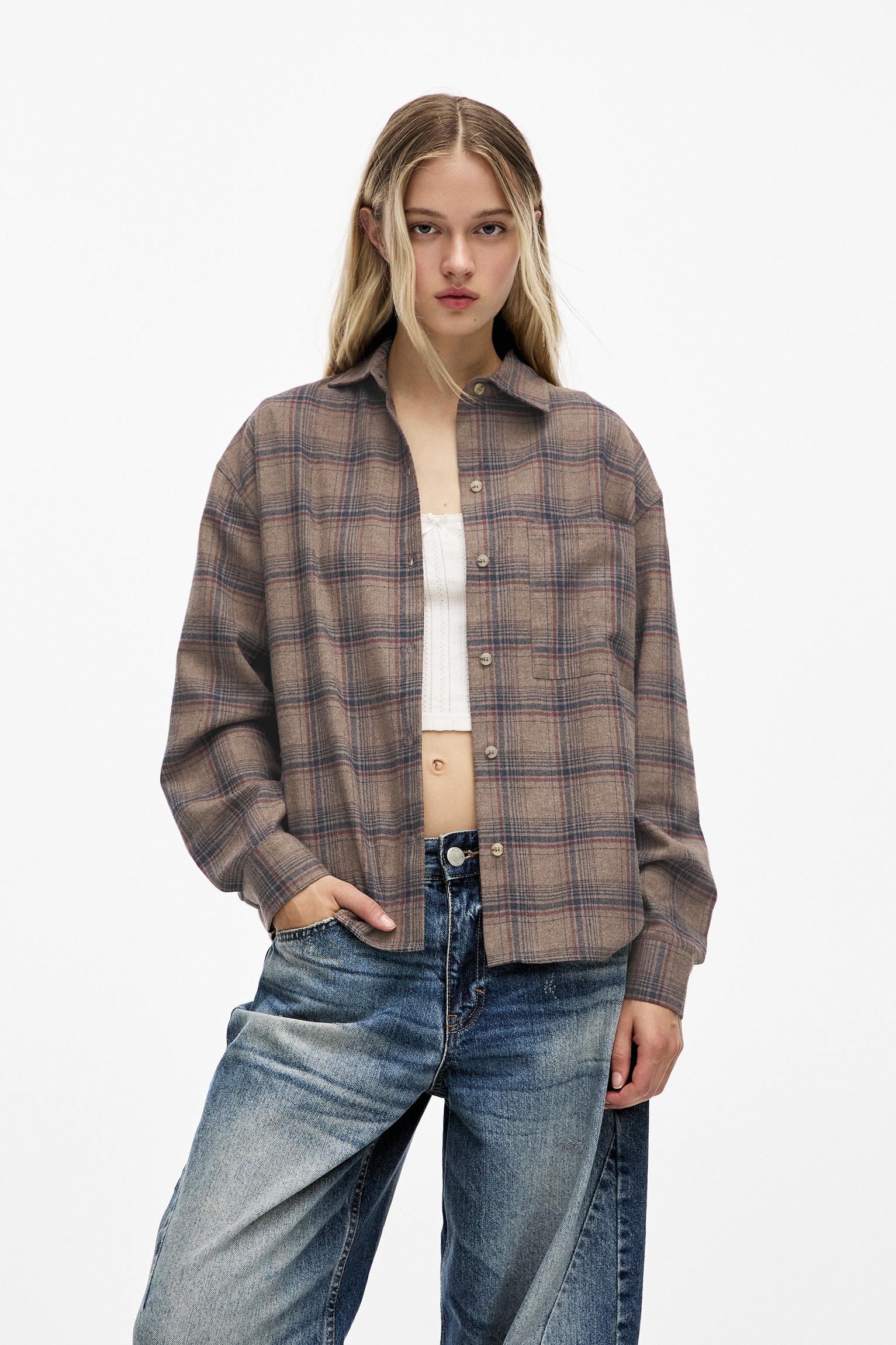 Camisa cuadros PULL BEAR