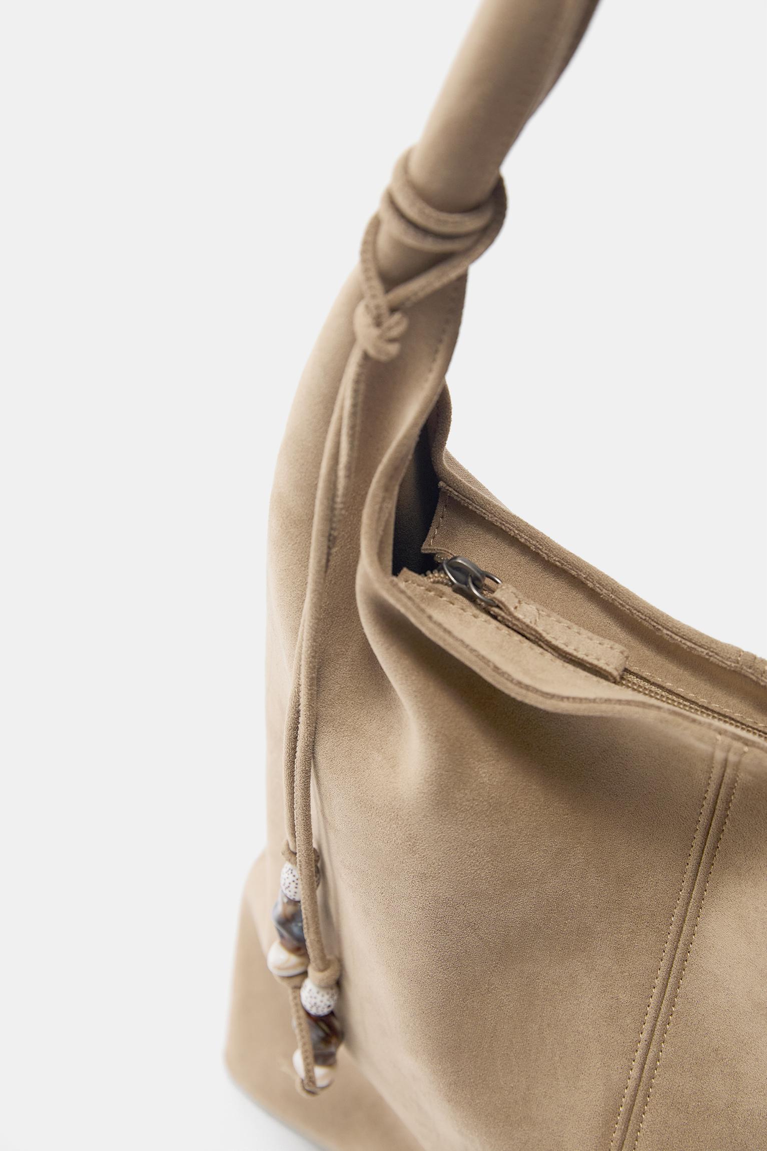 Embellished tote bag — Beige