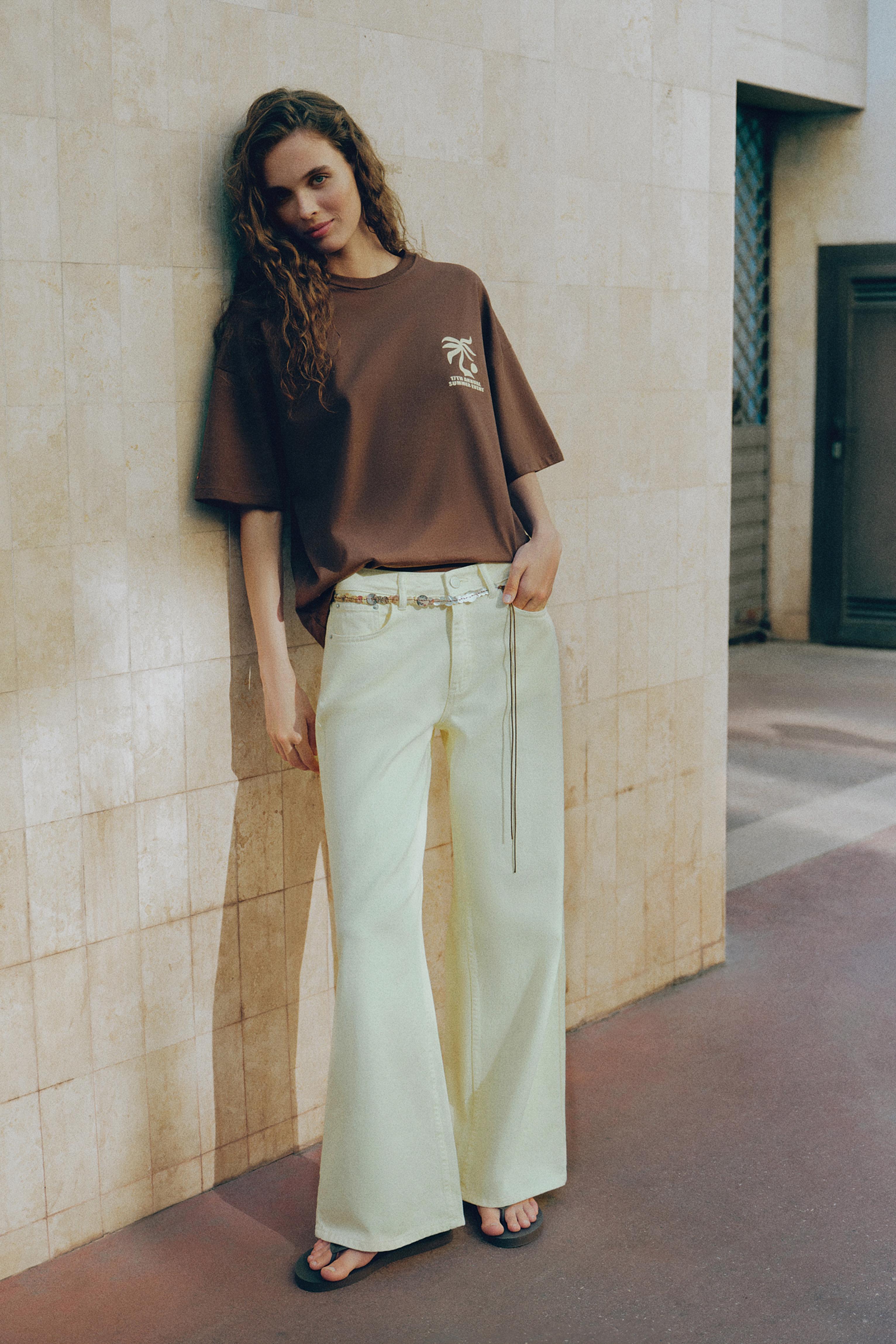 Oversize baggy jeans — Yellow