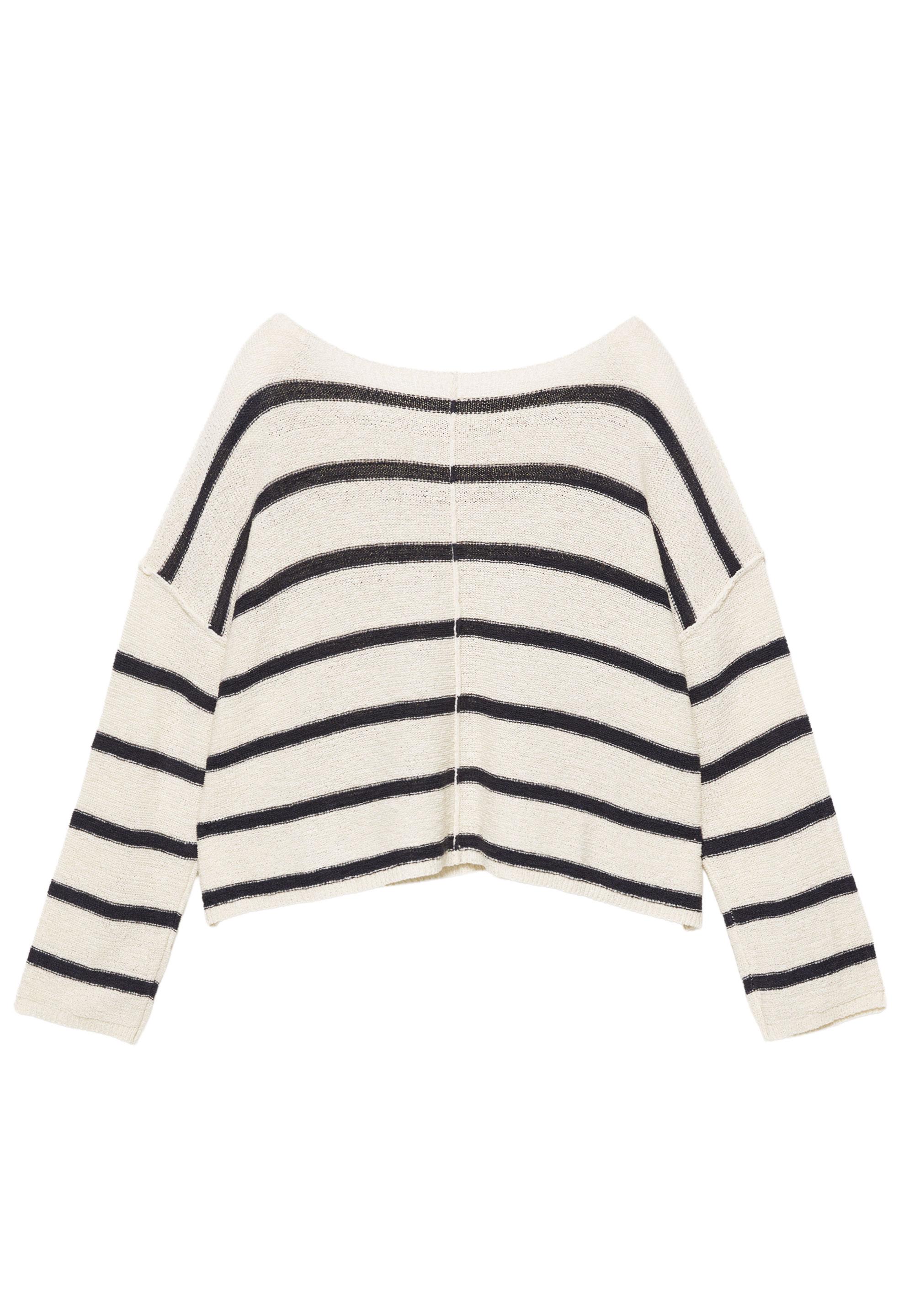 Asimetrik ince örgü kazak - Görsel 22