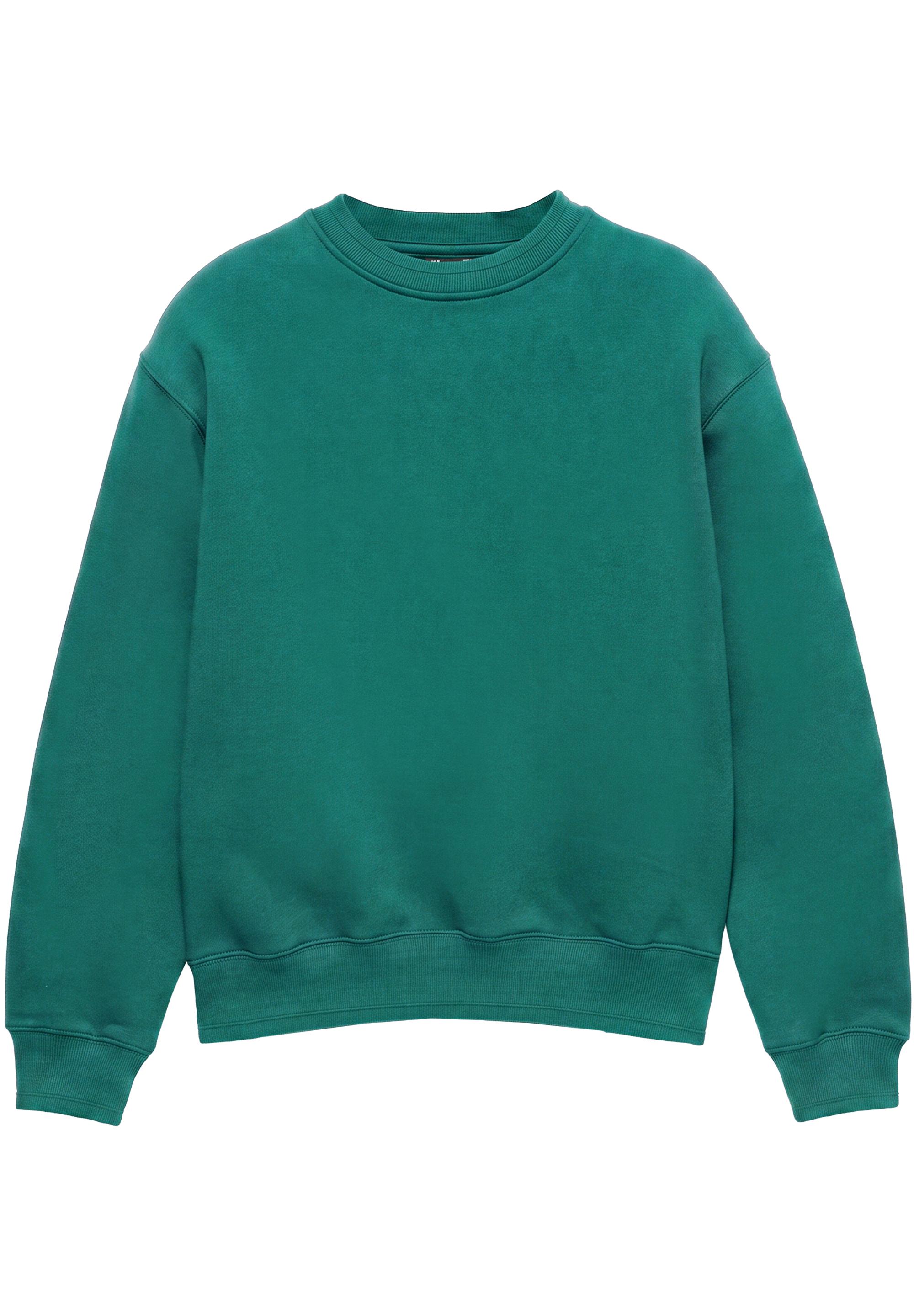 Relaxed fit round neck sweatshirt — Bottle