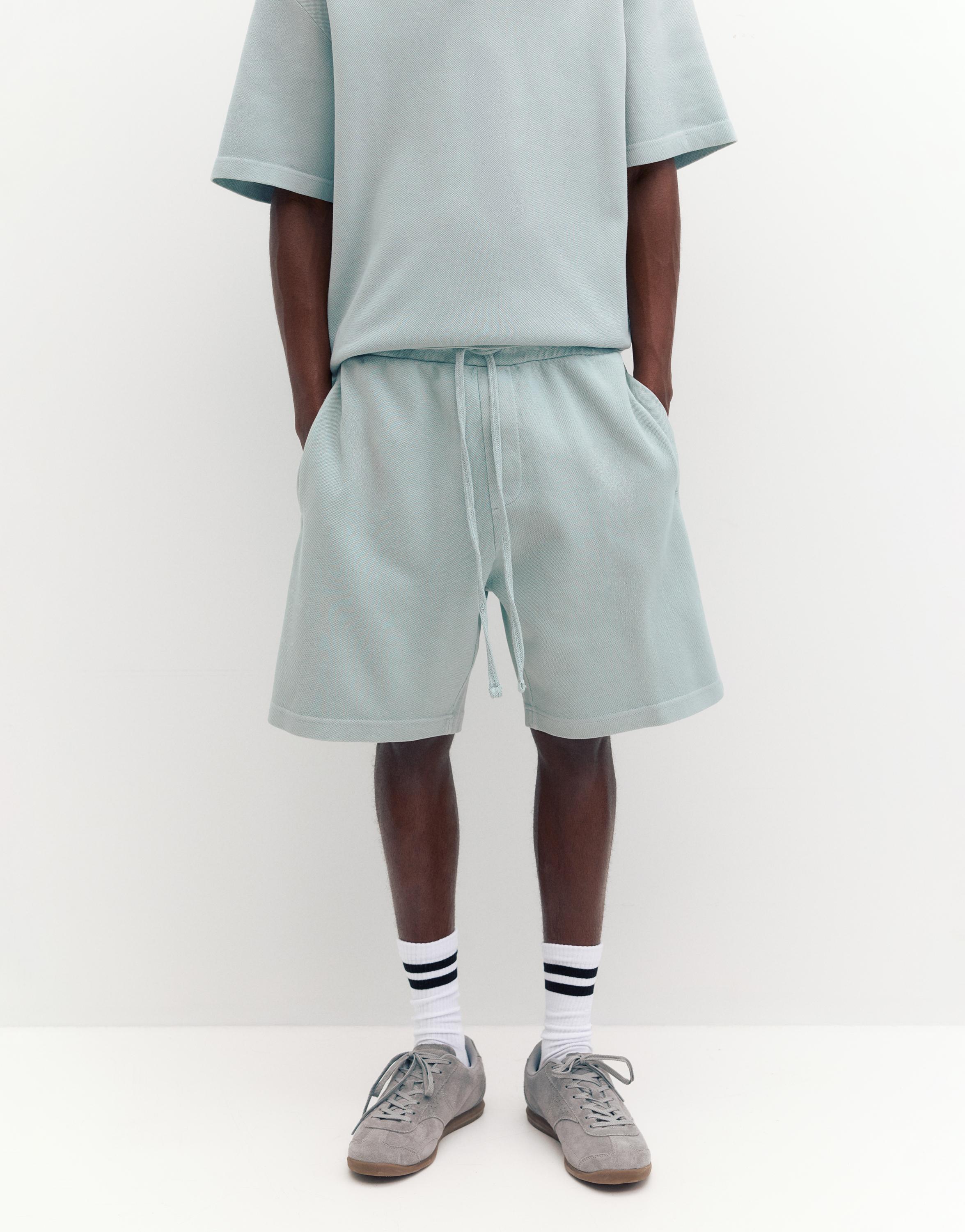 Dokulu jogger bermuda - Görsel 25