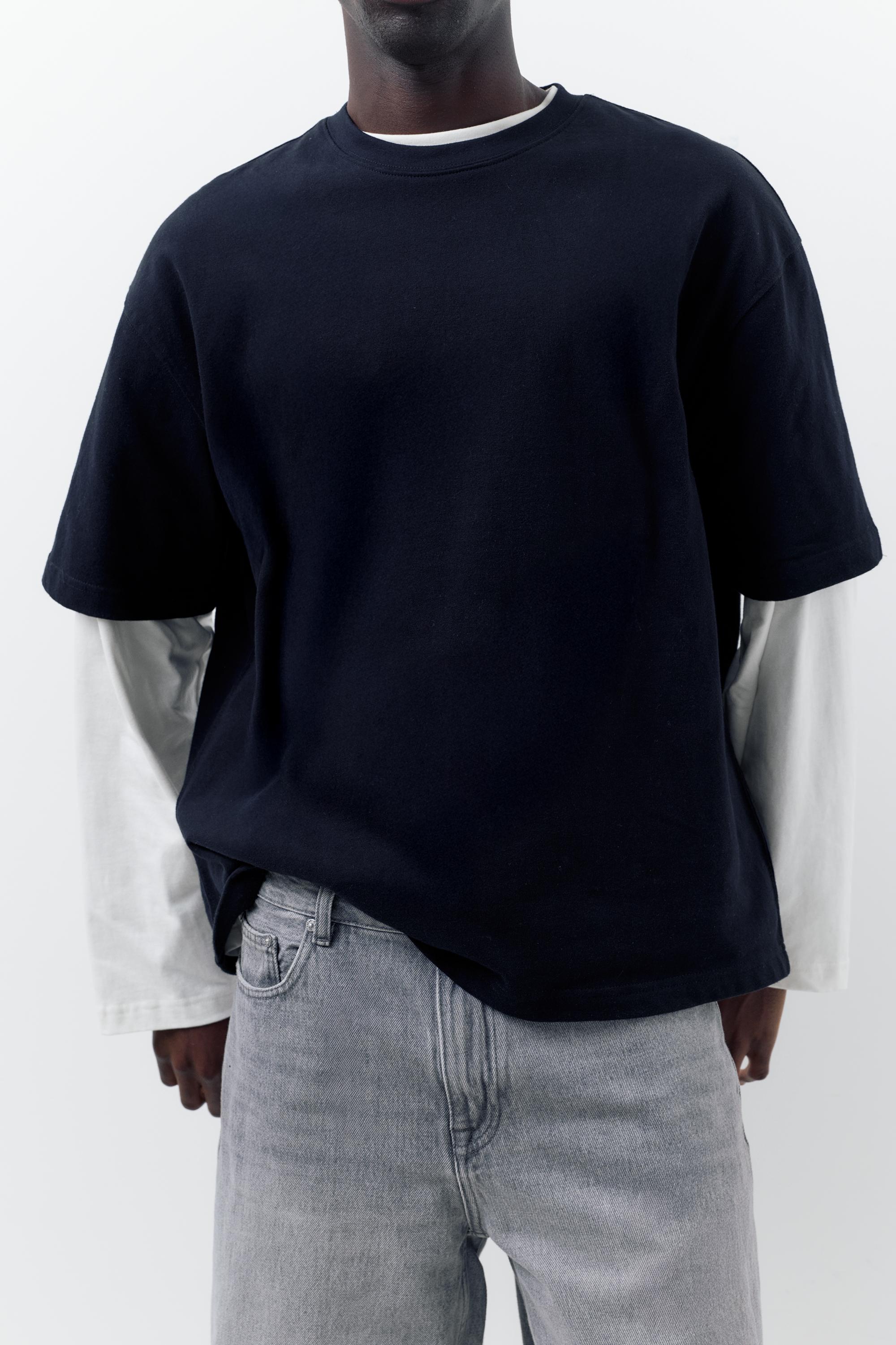 Standard denim Bermuda shorts — Dark grey