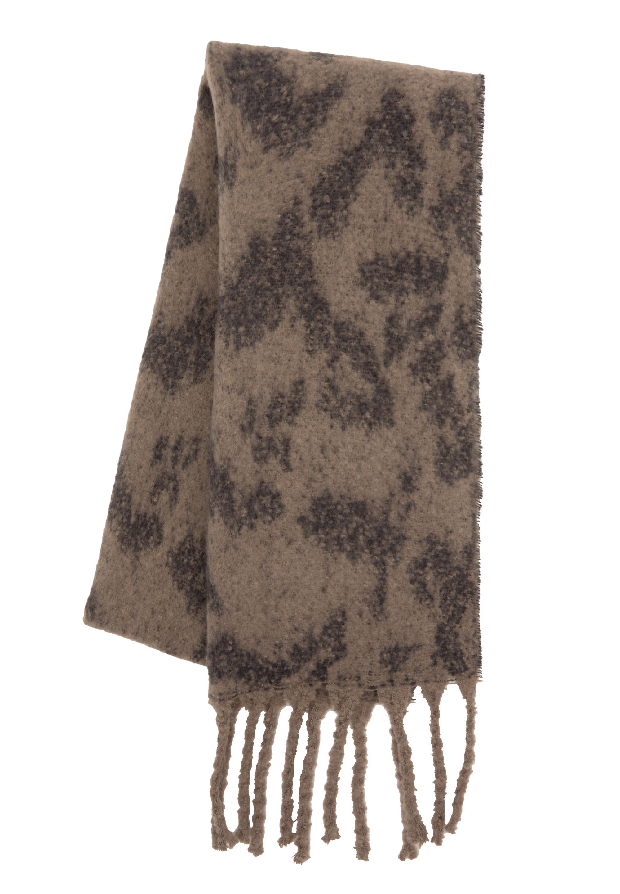 Printed scarf — Brown