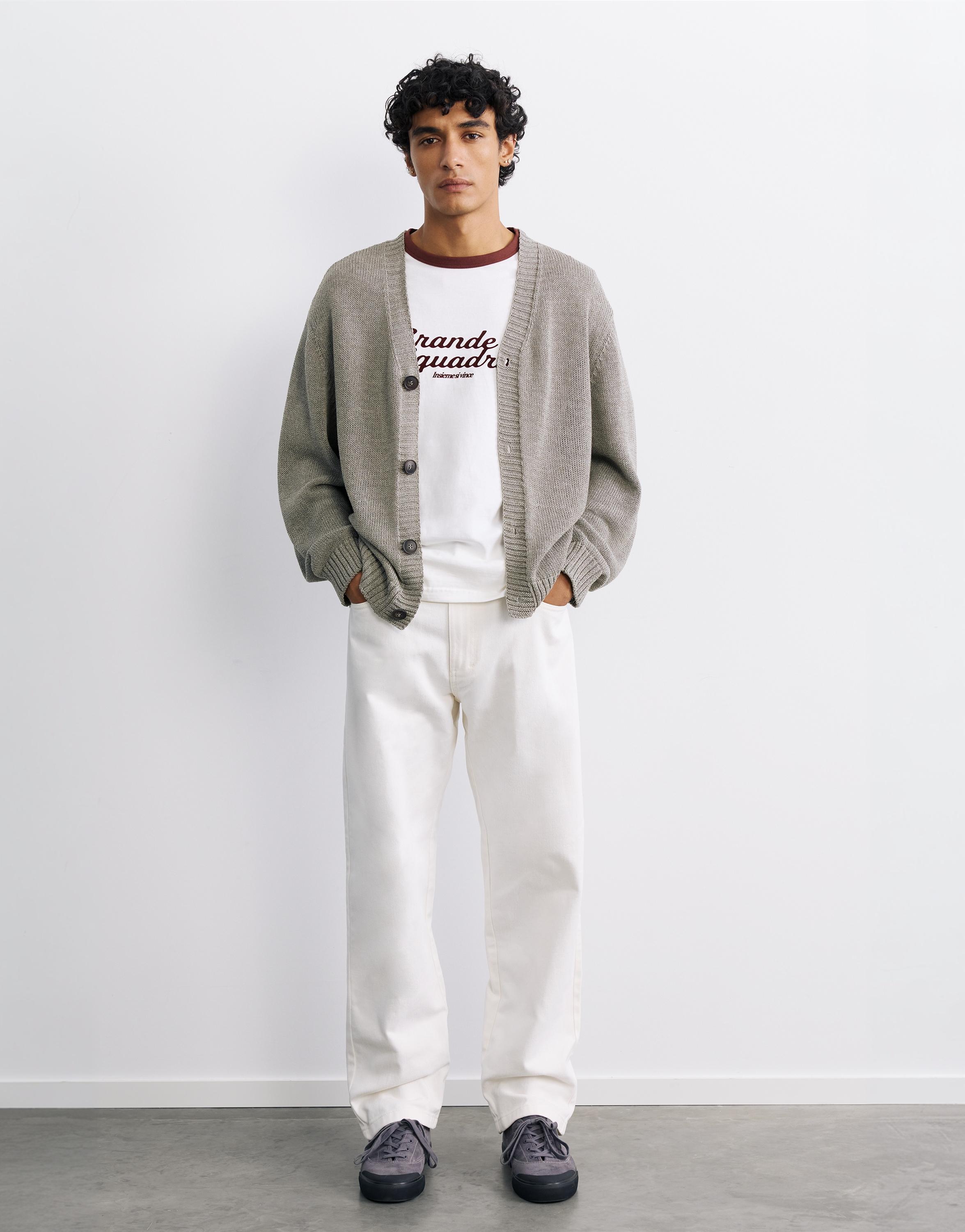 Straight-leg trousers — Tan