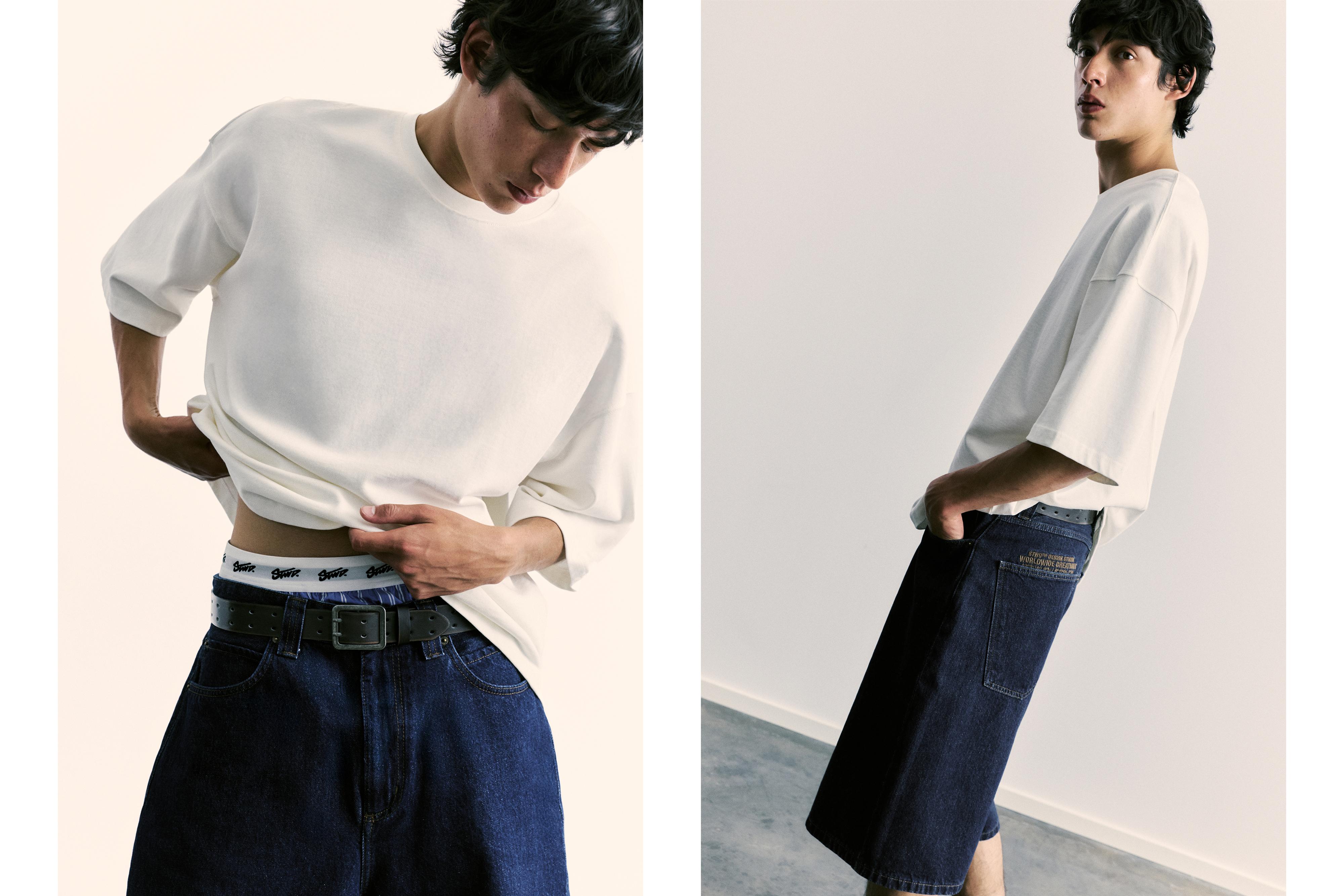 Leather effect belt — Brown