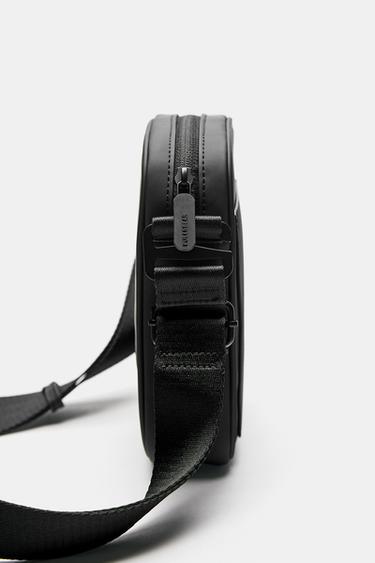 Rubberised crossbody bag — Black 3