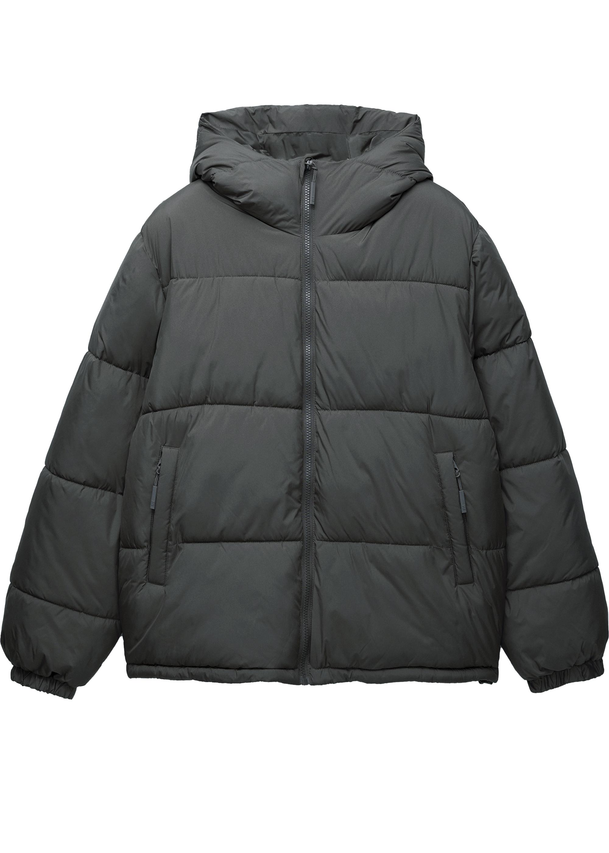 Kapüşonlu Dolgulu Ceket - Görsel 36