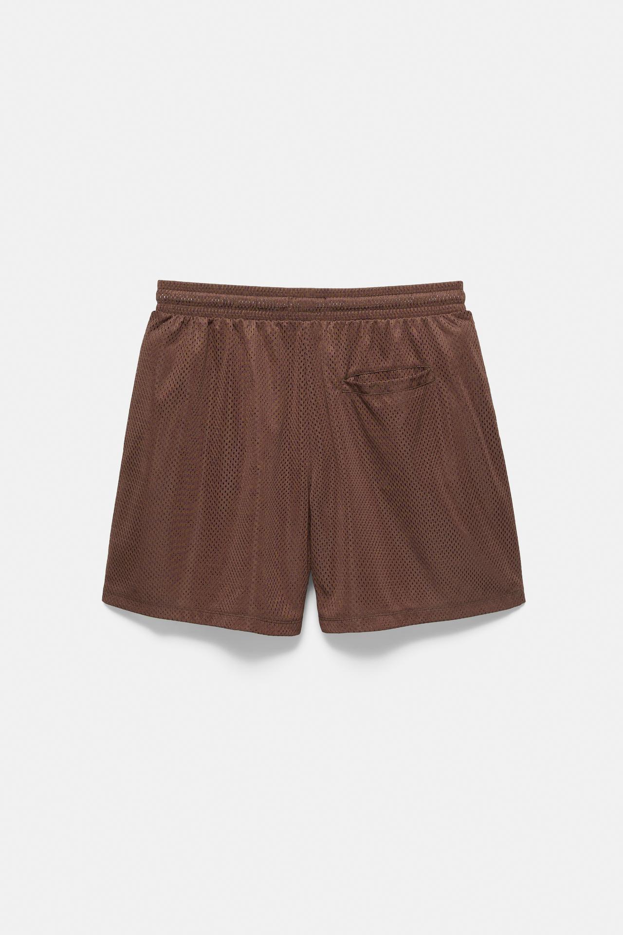 STWD mesh Bermuda shorts — Brown