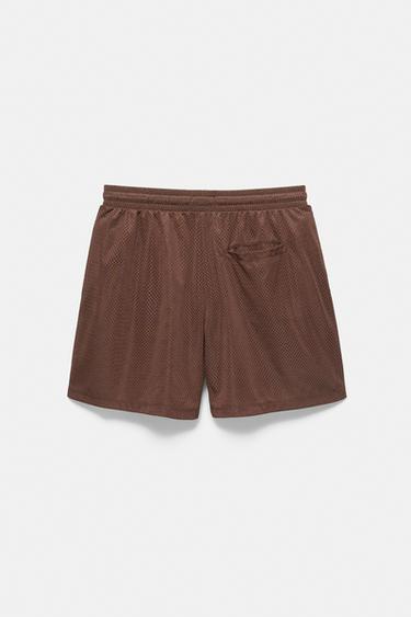 STWD mesh Bermuda shorts — Brown 4