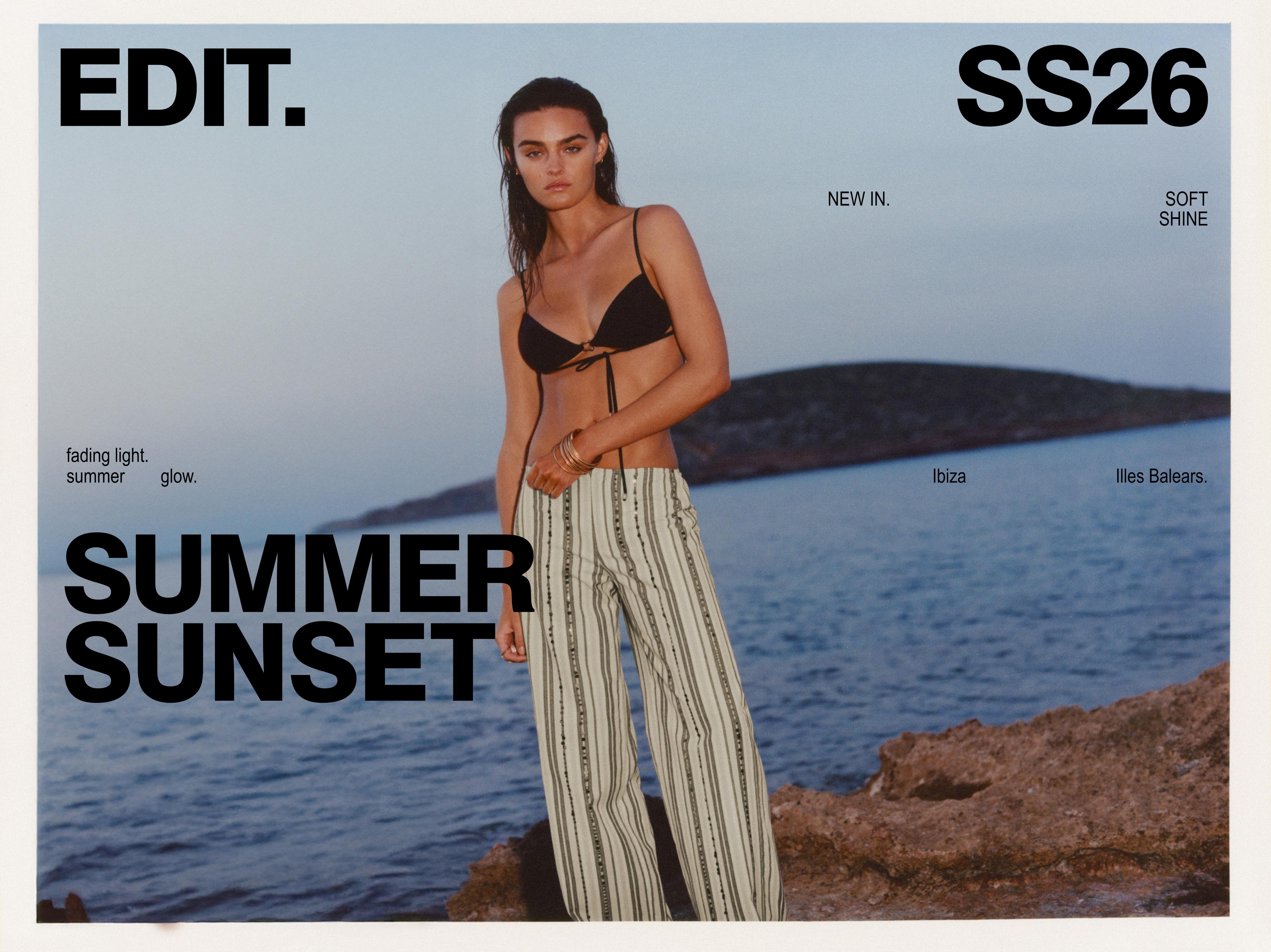 Striped sequin trousers — Brown