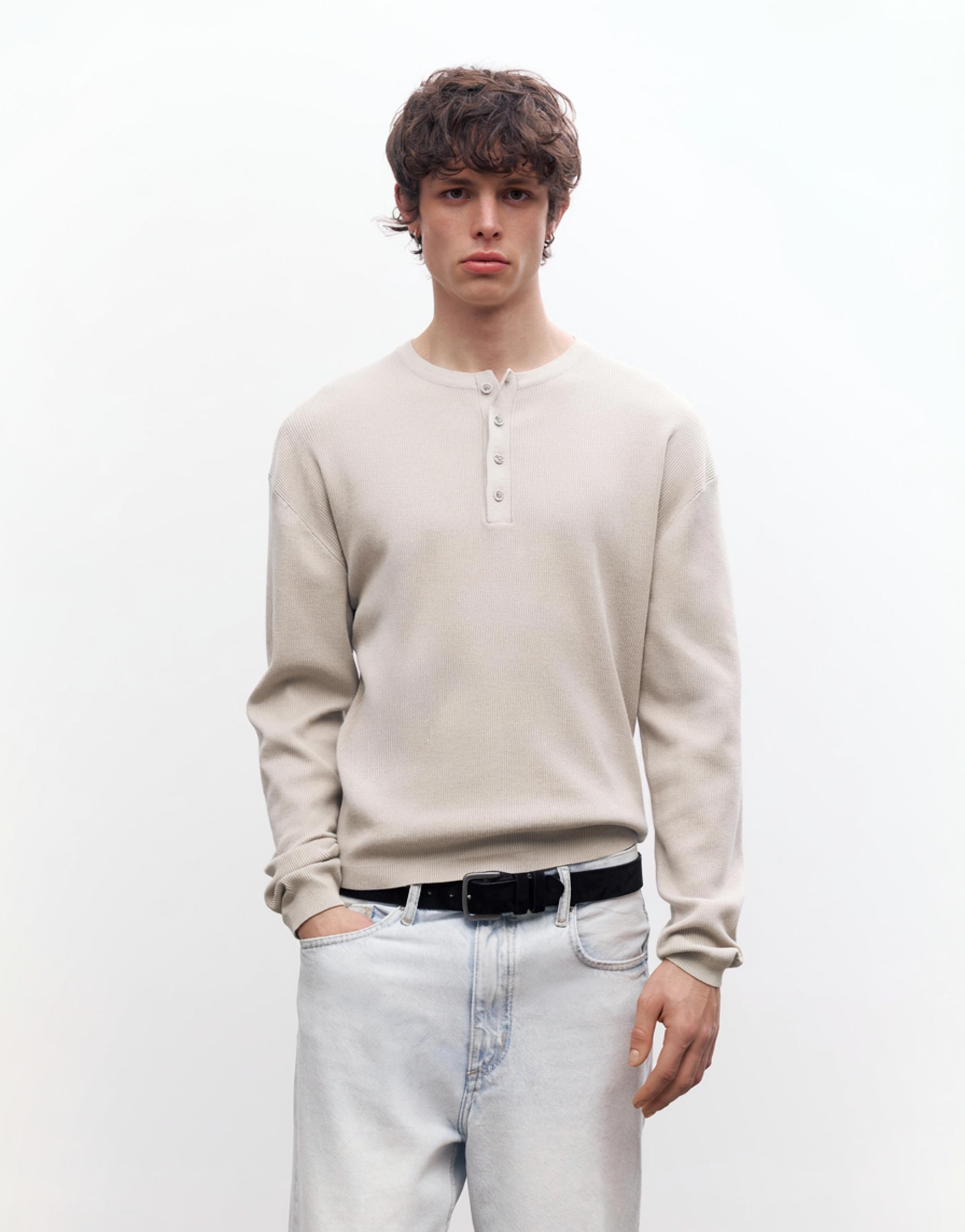 Henley yaka t-shirt - Görsel 7