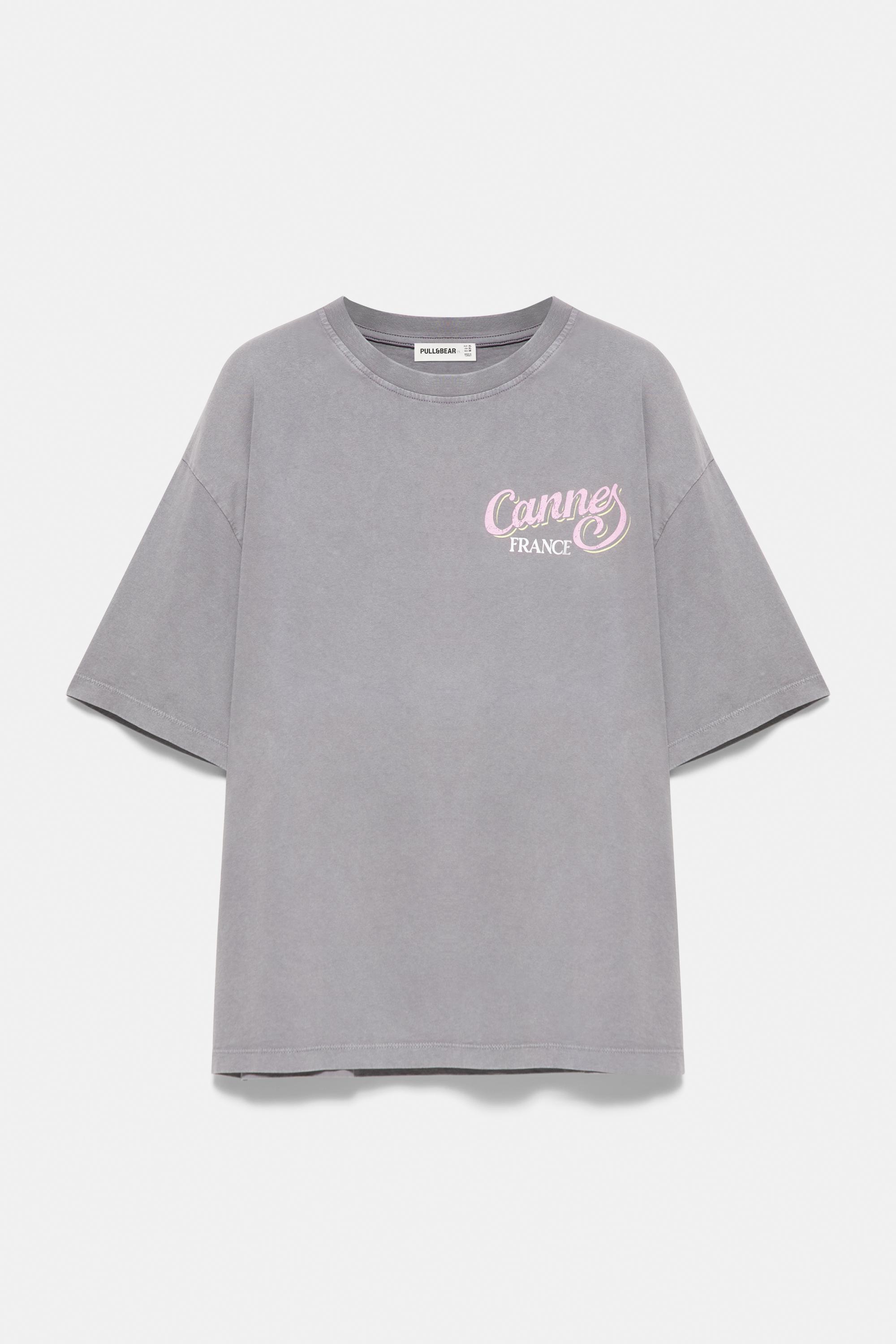 St. Tropez oversize graphic T-shirt — Grey