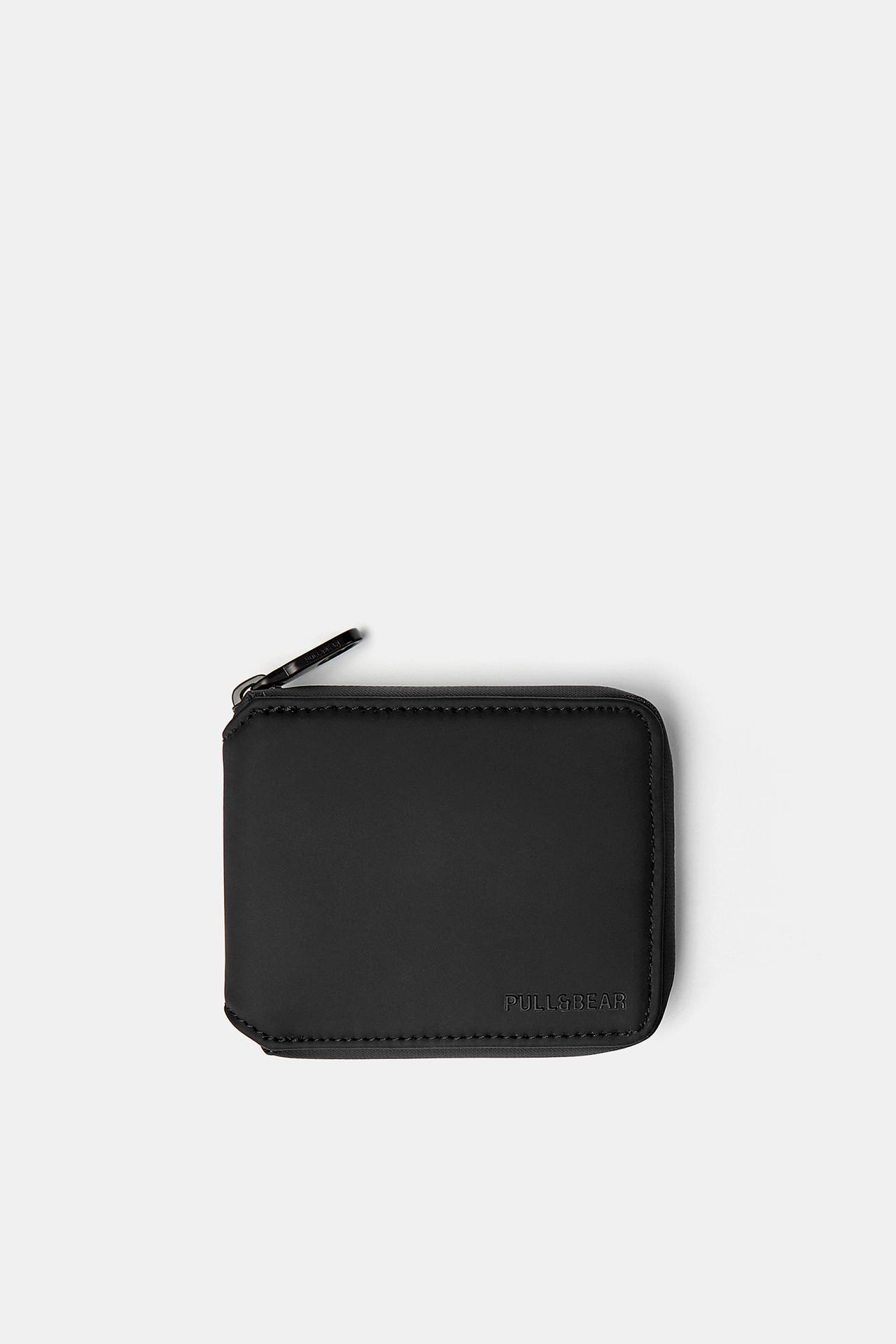 Rubberised wallet — Black