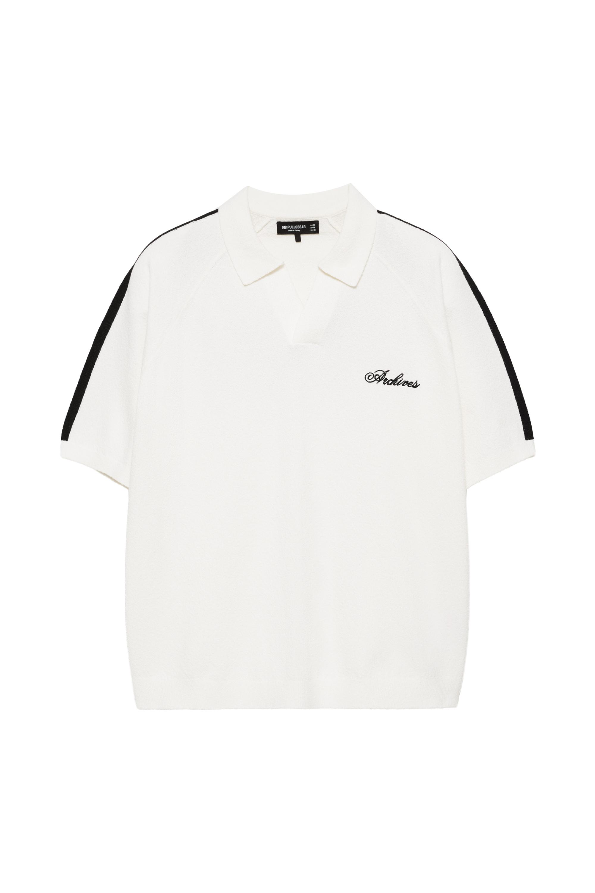 İşlemeli reglan kol polo - Görsel 8