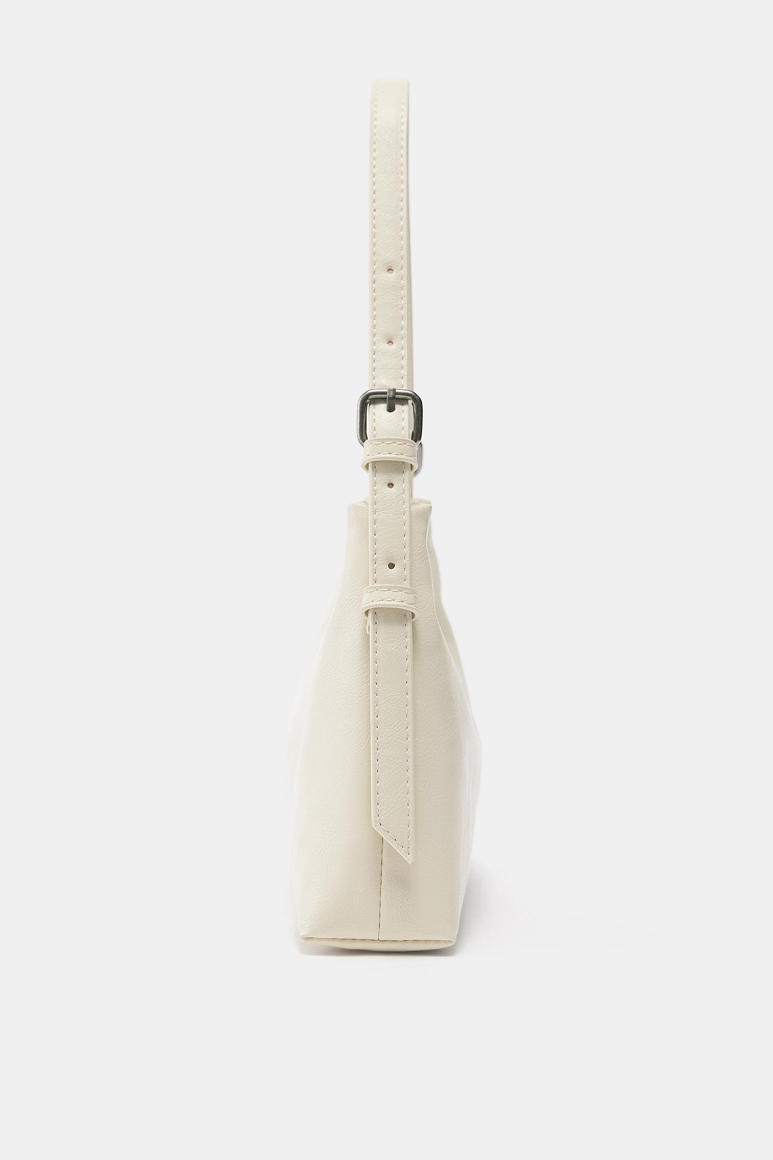 Casual shoulder bag — Ecru
