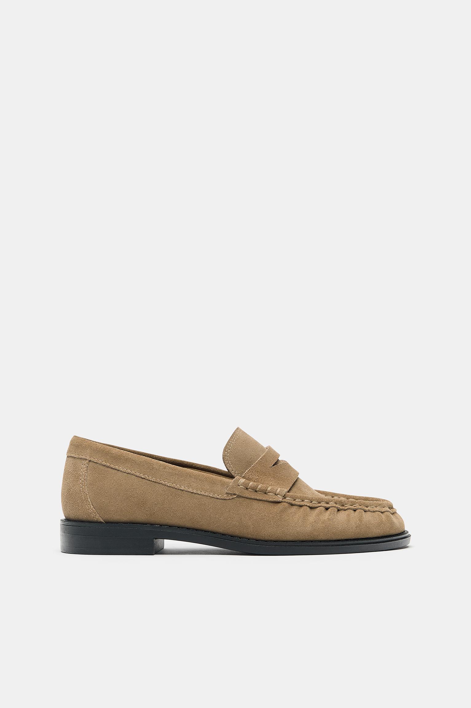 Leather loafers — Brown