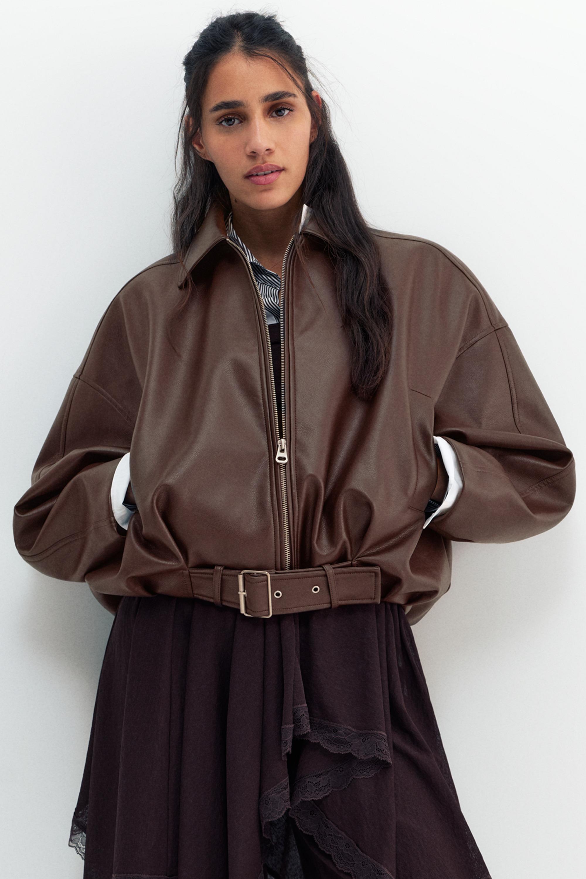 Giacca Bomber Finta Pelle