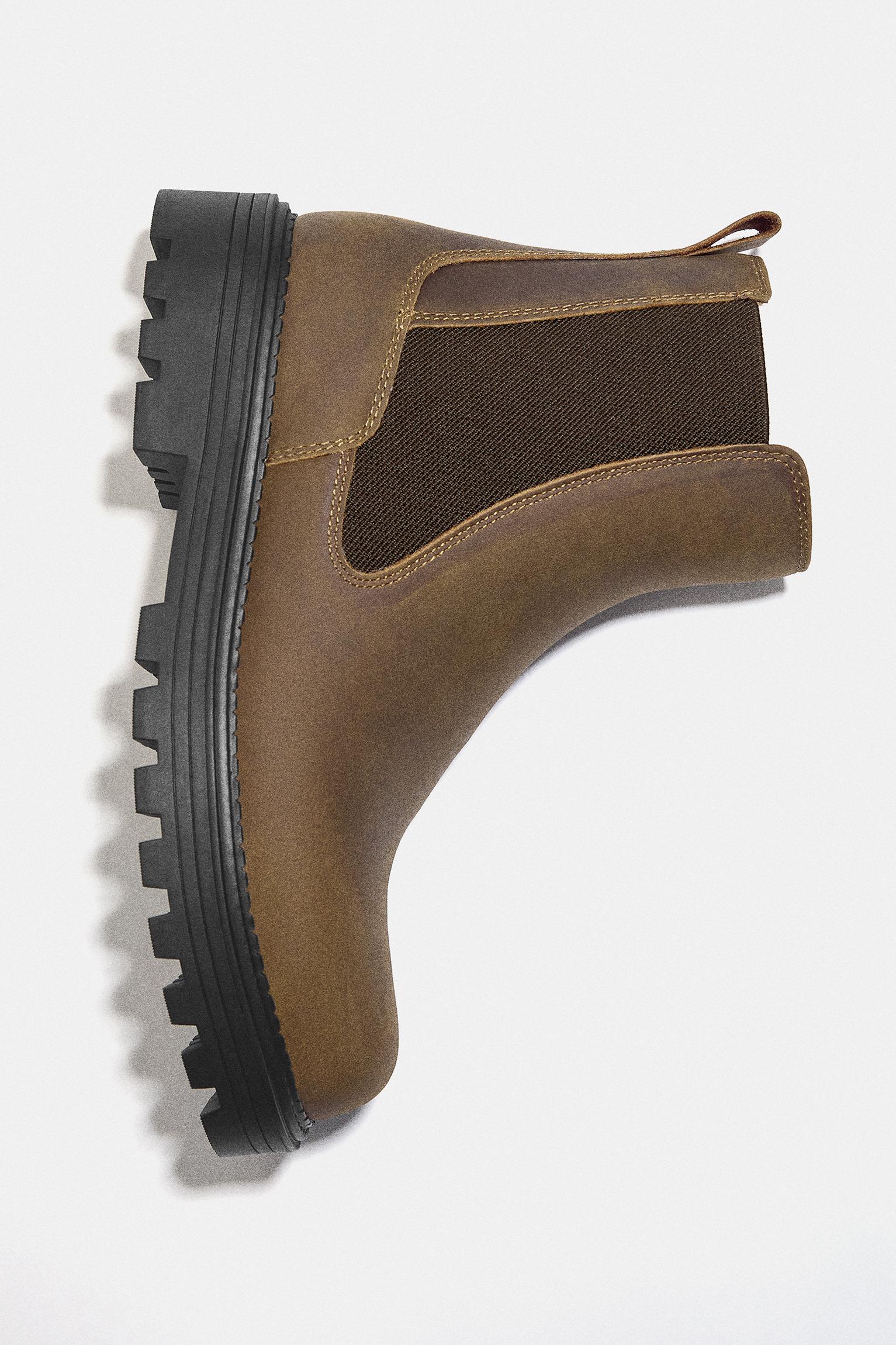 Leather Chelsea boots — Brown