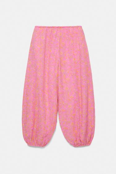 Printed sarouel trousers — Pink 5