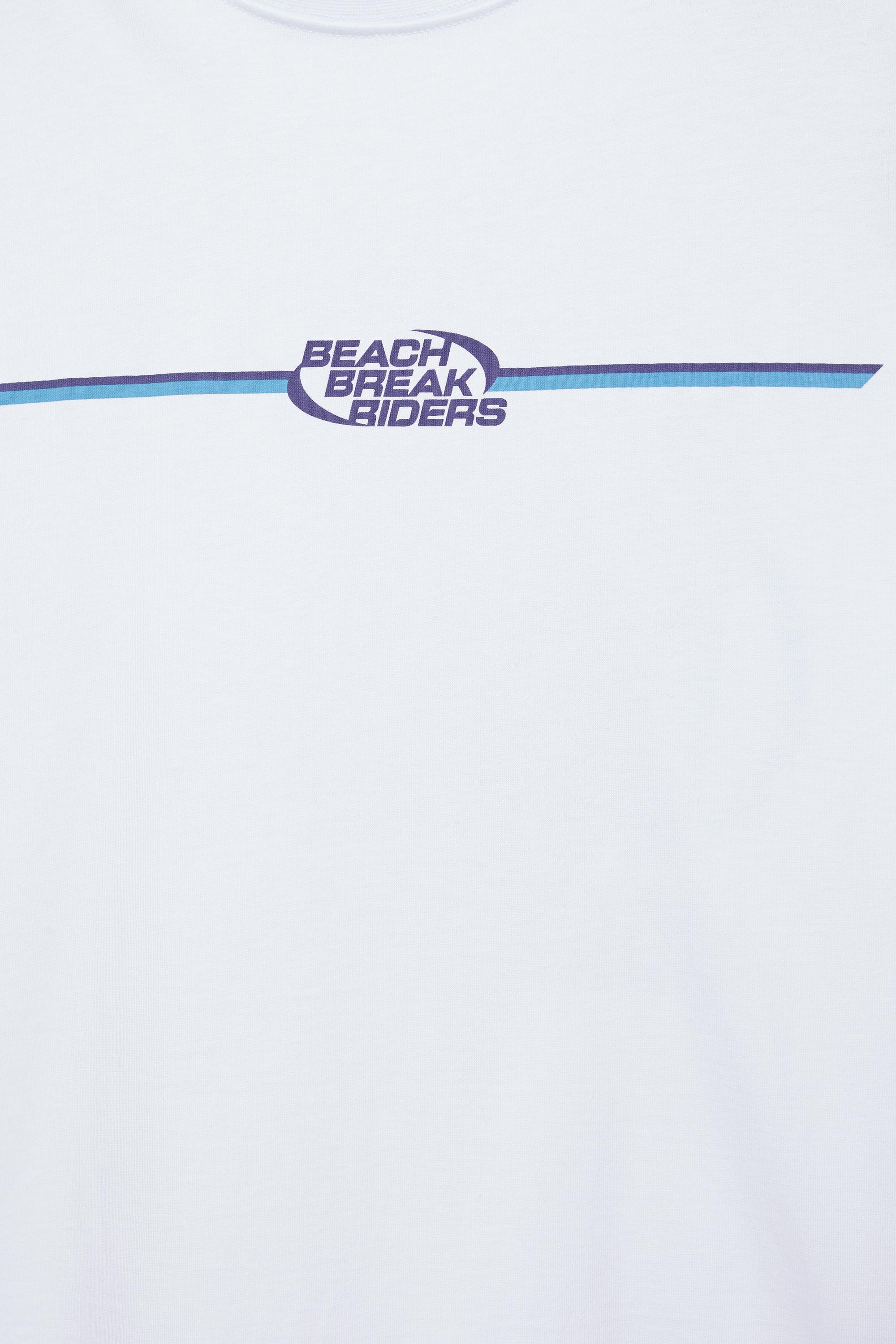 STWD beach graphic T-shirt — Off white