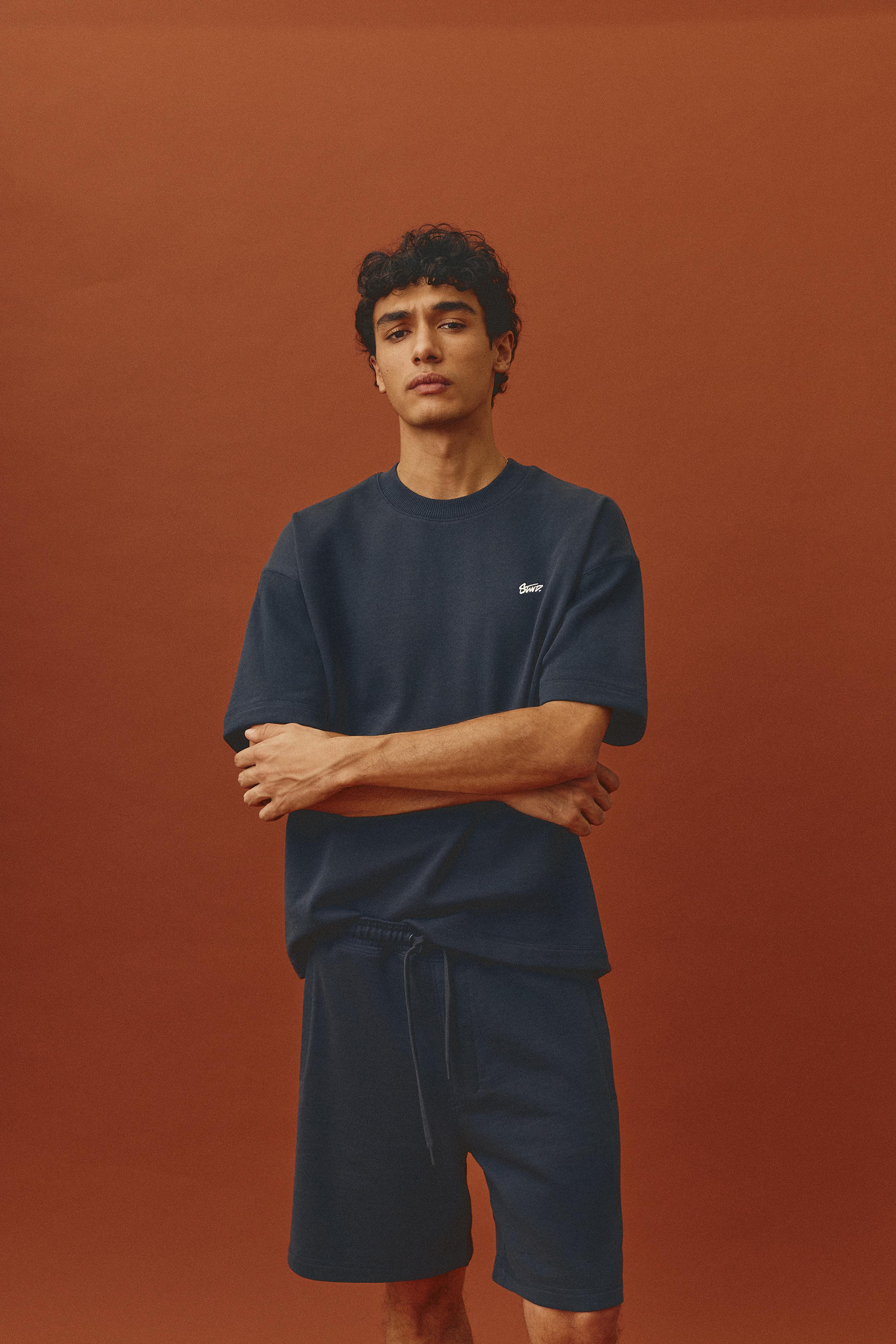 STWD jogger Bermuda shorts — Navy