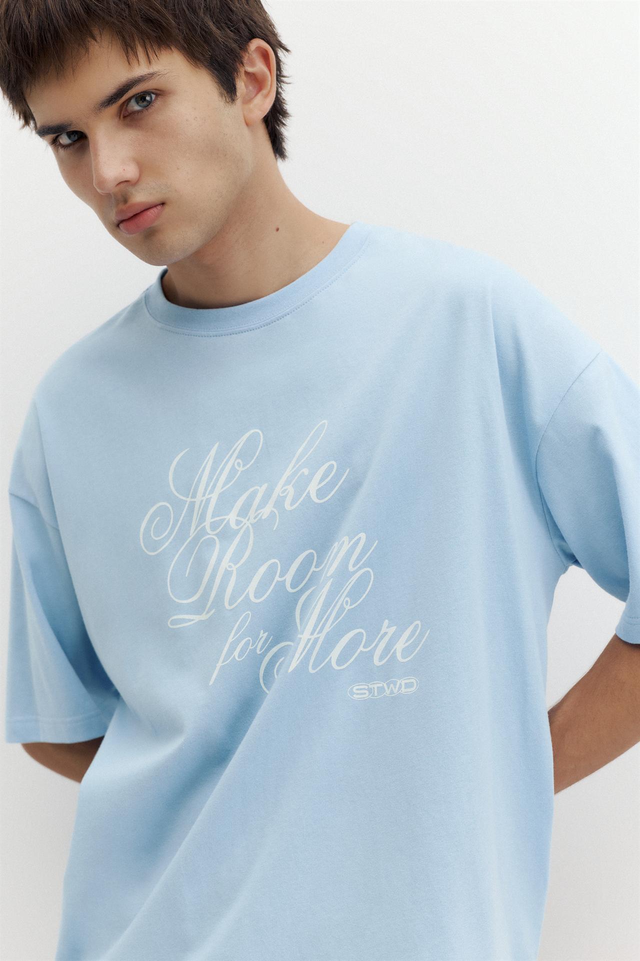 STWD graphic T-shirt — Pale blue