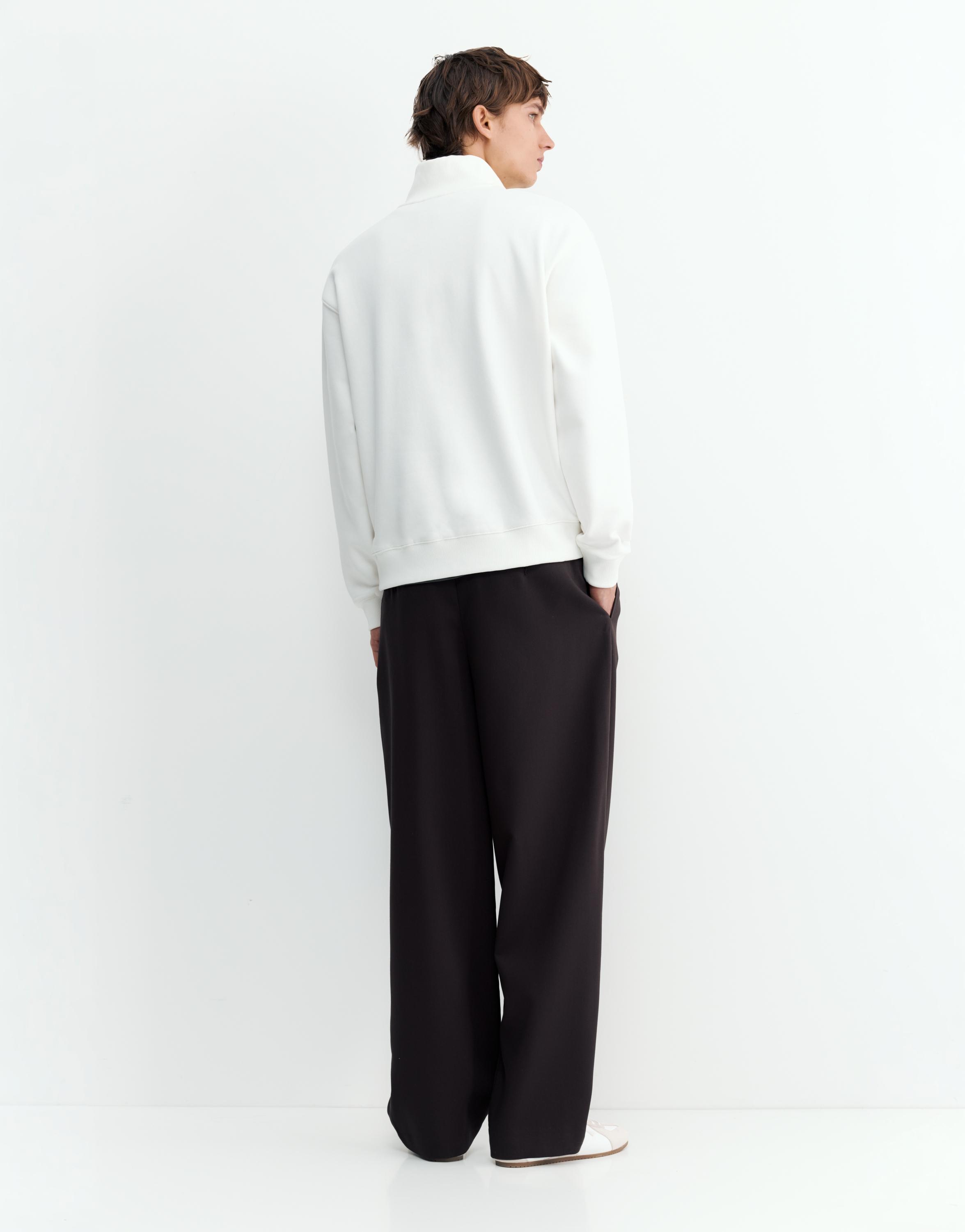 Quarter-zip sweatshirt — Off white