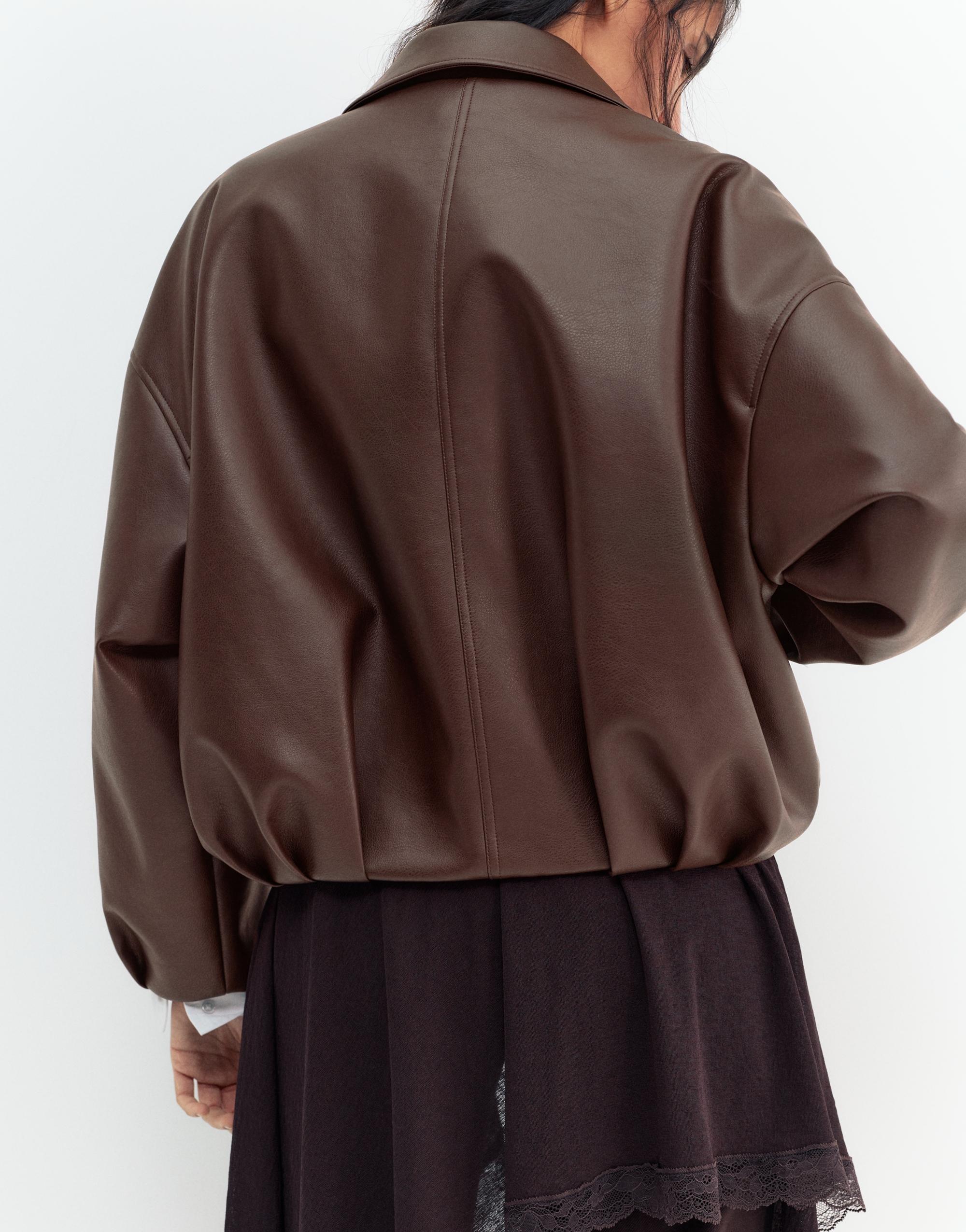 Suni deri balon ceket - Görsel 56