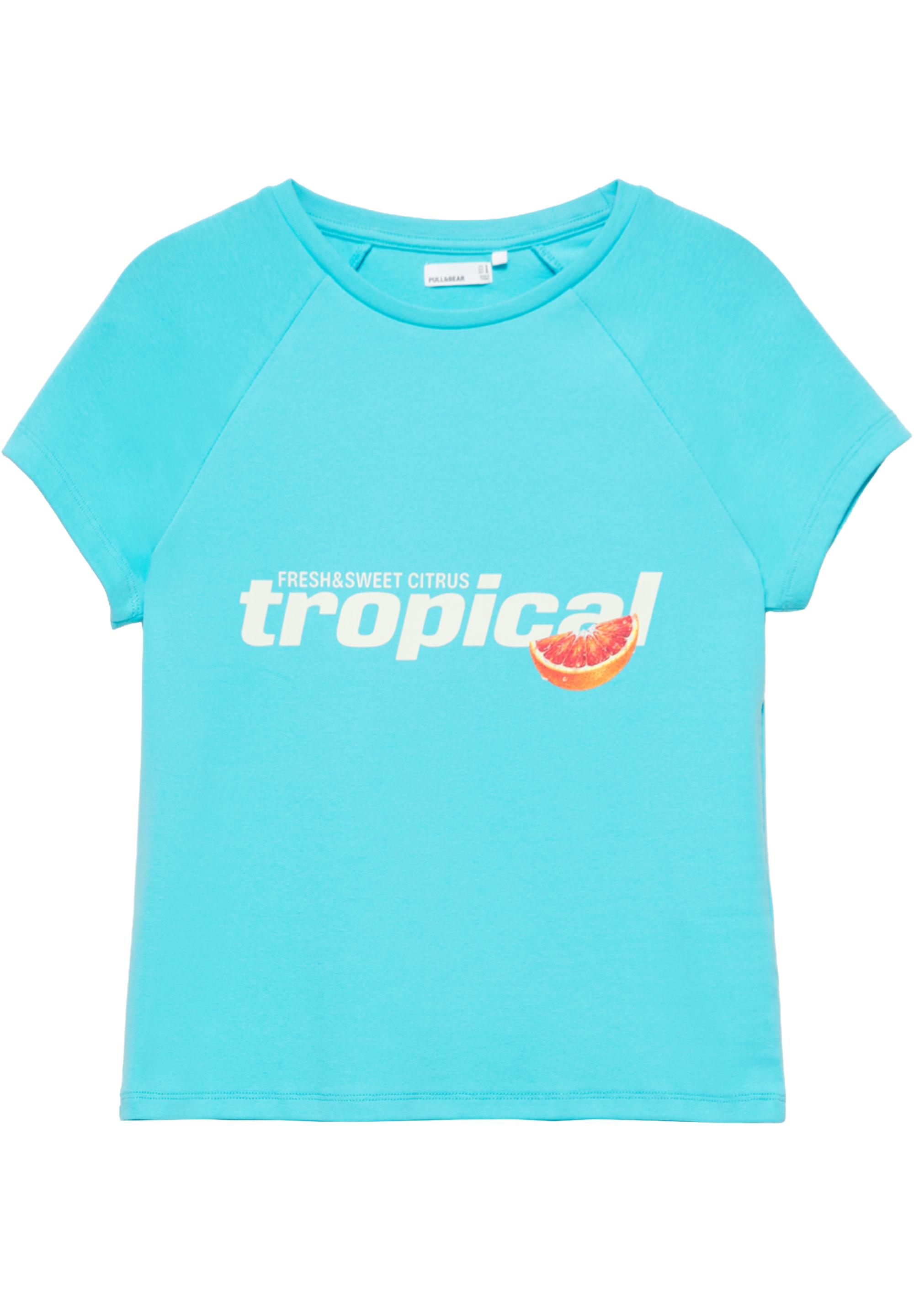 Fruit graphic T-shirt — Turquoise