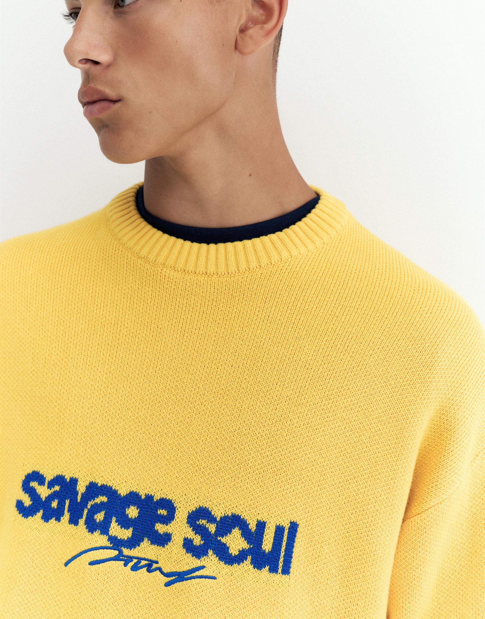 STWD graphic jumper — Yellow