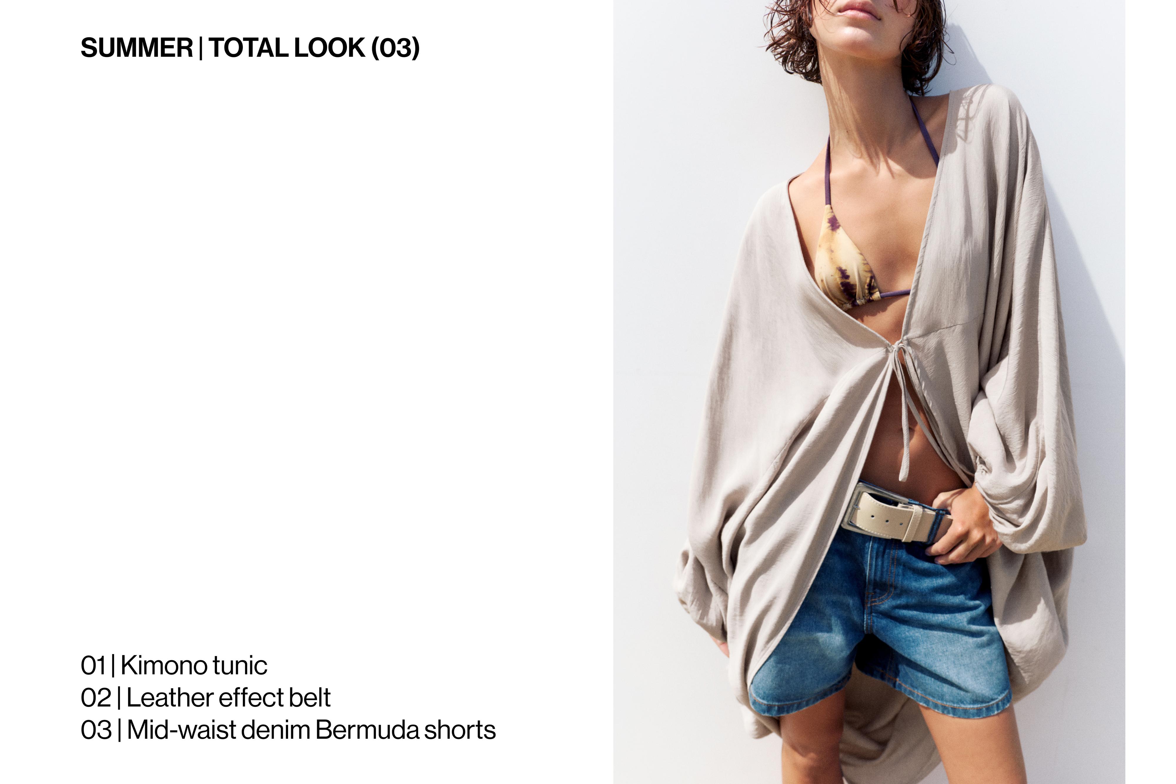 Kimono tunic — Pearl grey