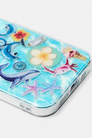 Sticker iPhone case — Blue 4
