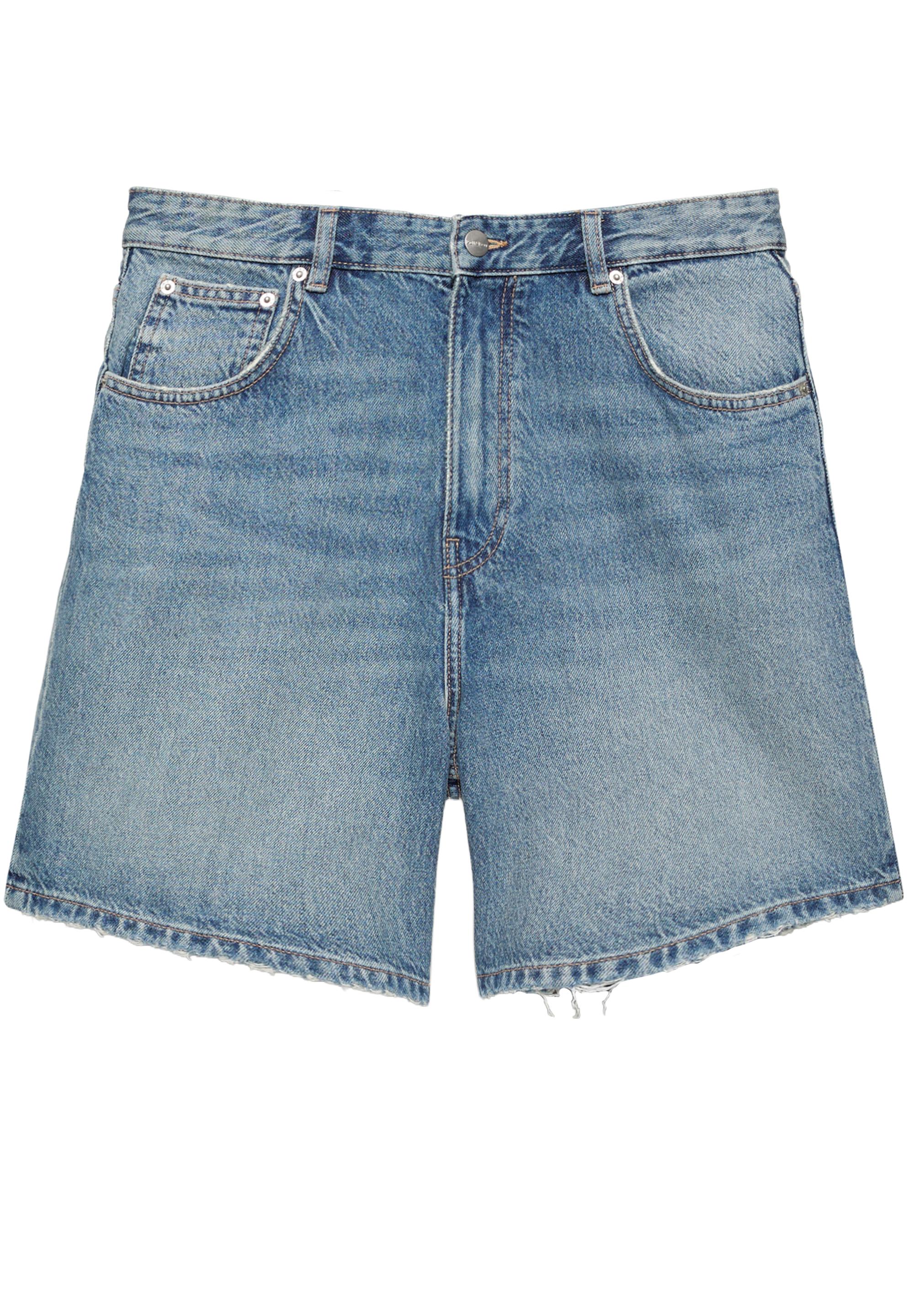 Denim Bermuda shorts — Medium blue