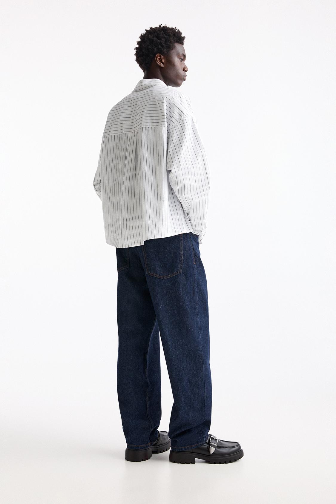 Gestreiftes Boxy-Hemd - PULL&BEAR