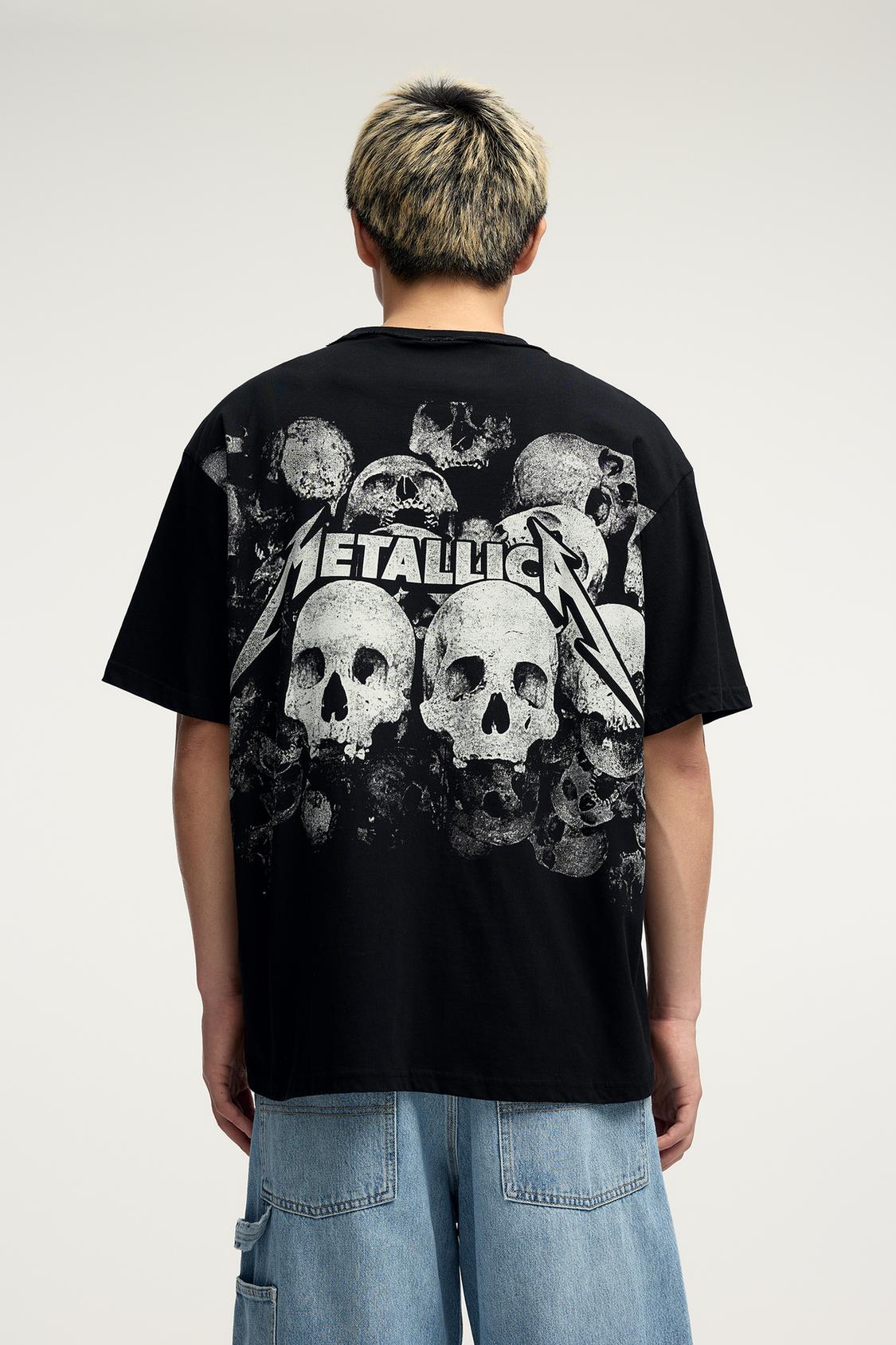 Metallica Camiseta Calavera Pull Bear Camiseta It Pull And Bear