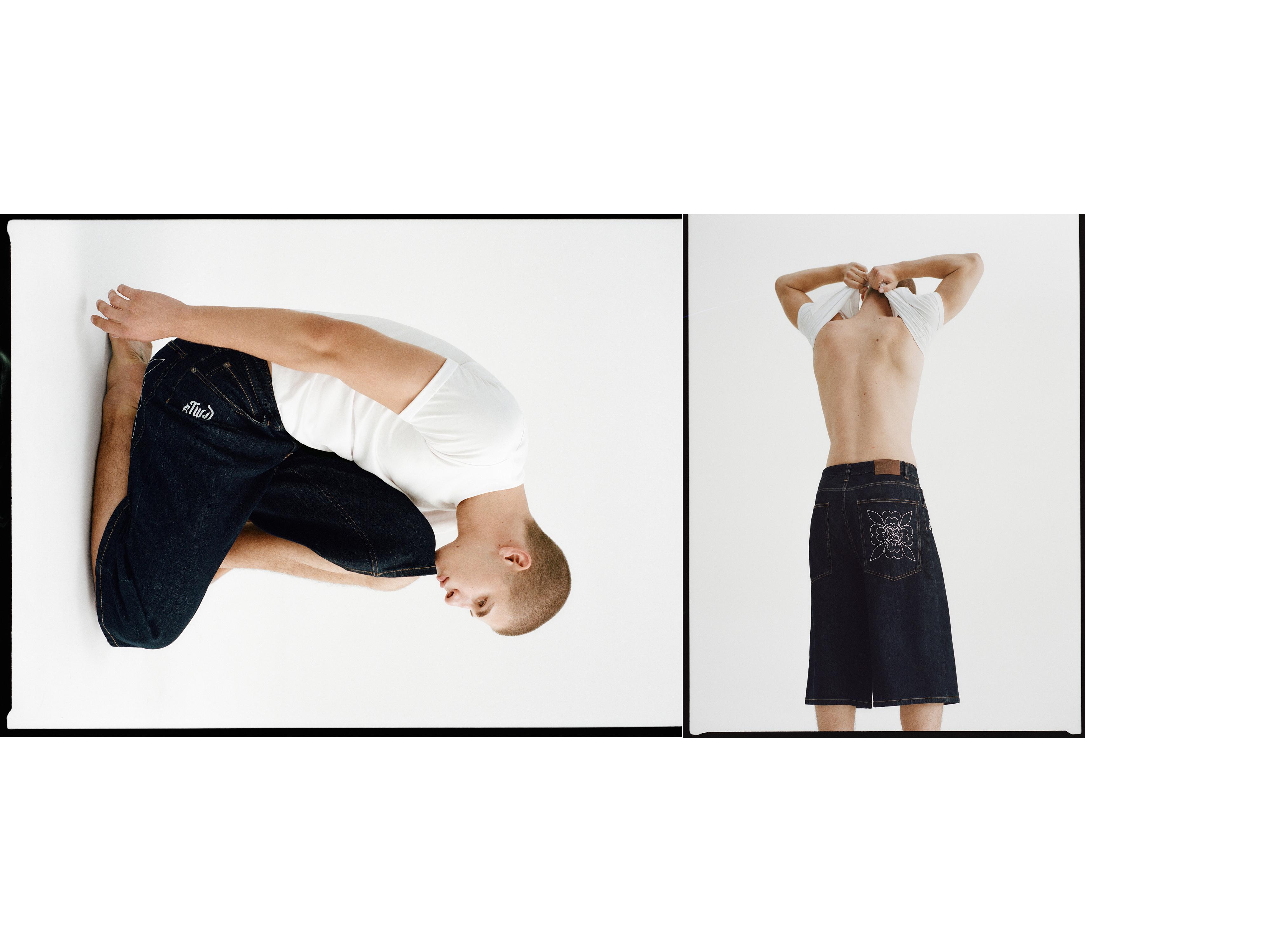 Super baggy jorts — Navy