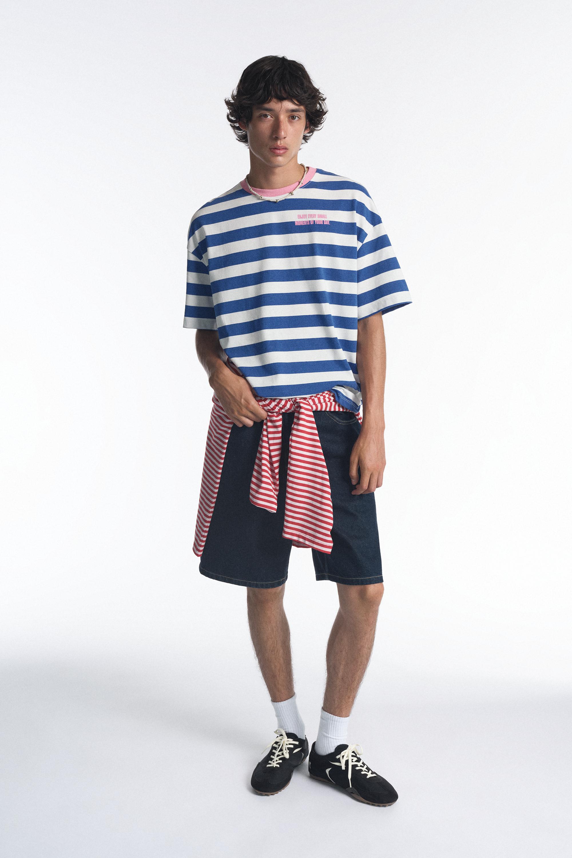 STWD striped T-shirt — Navy