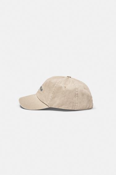 Monaco embroidered cap — Sand 4