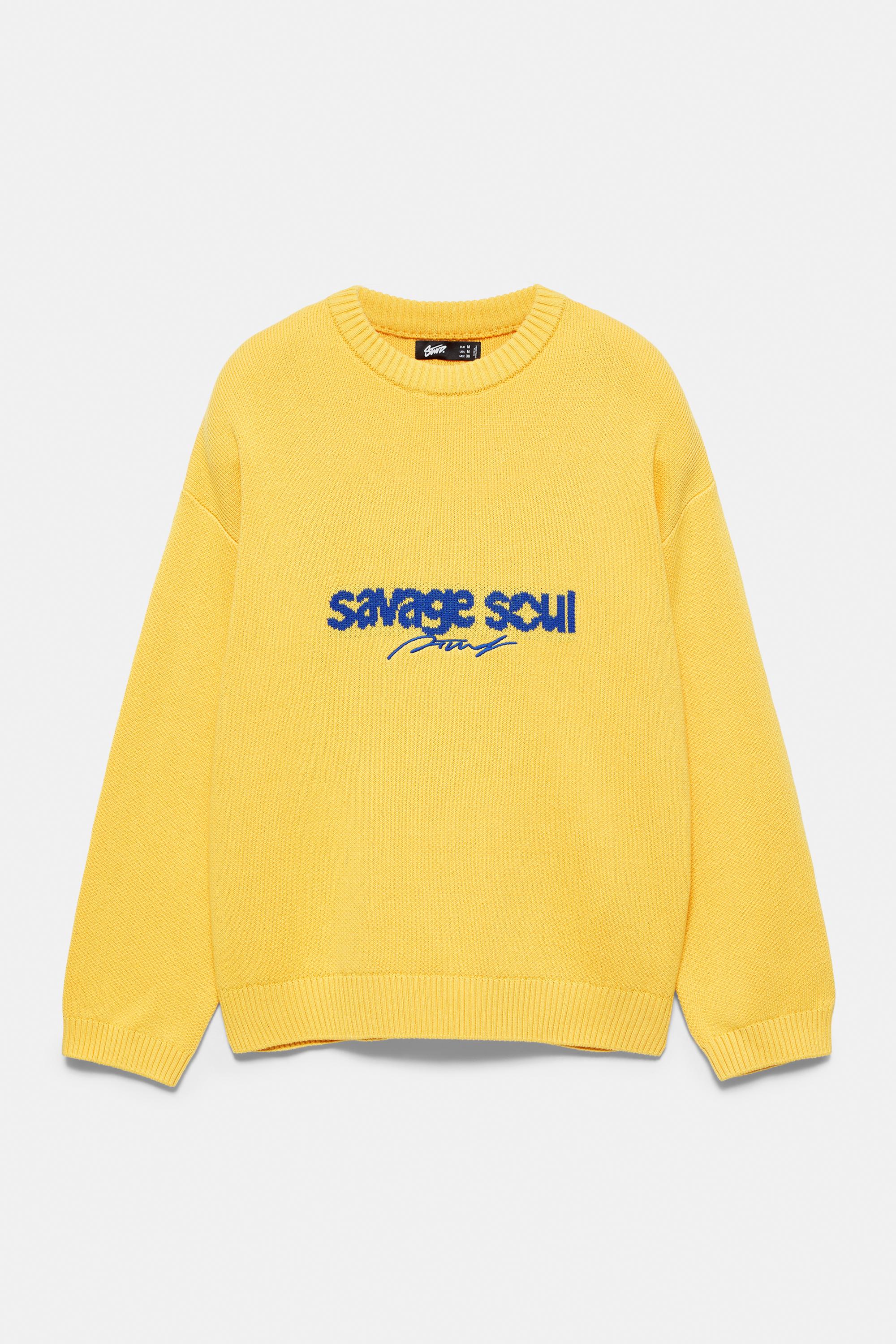 STWD graphic jumper — Yellow