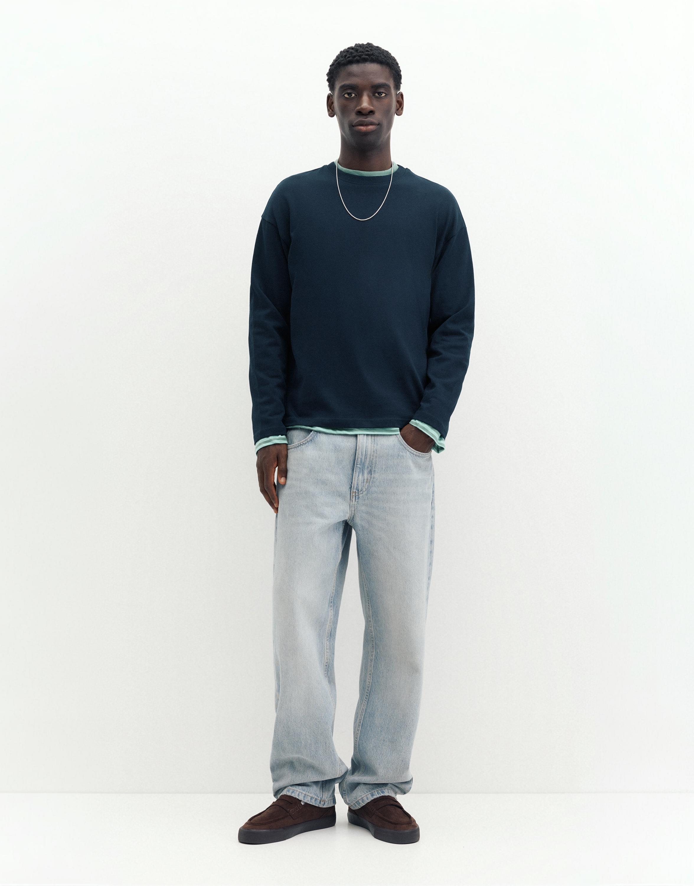 Heavy weight relaxed fit T-shirt — Navy