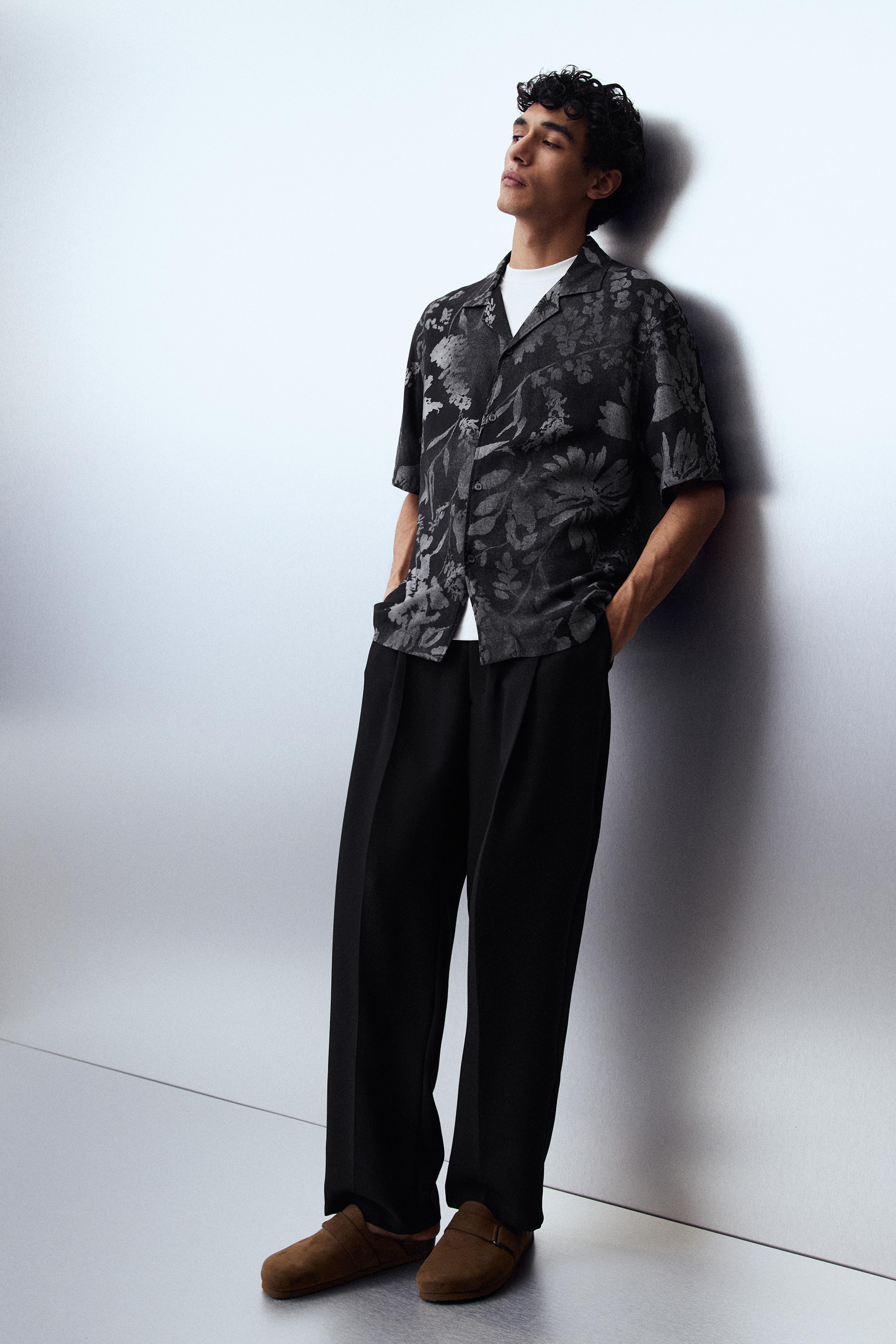 Camisa De Manga Curta Com Print Floral