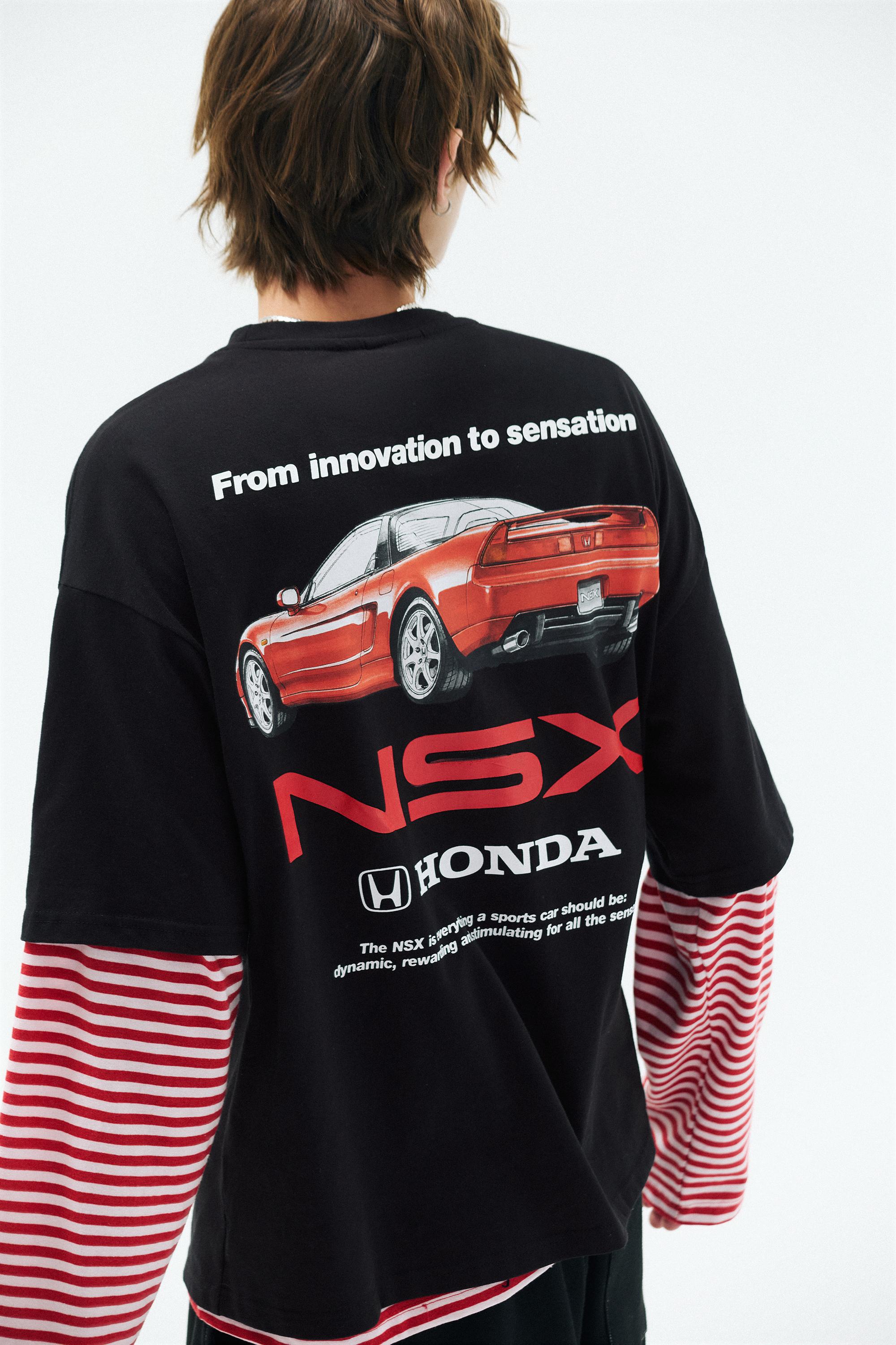Relaxed fit Honda logo T-shirt — Black